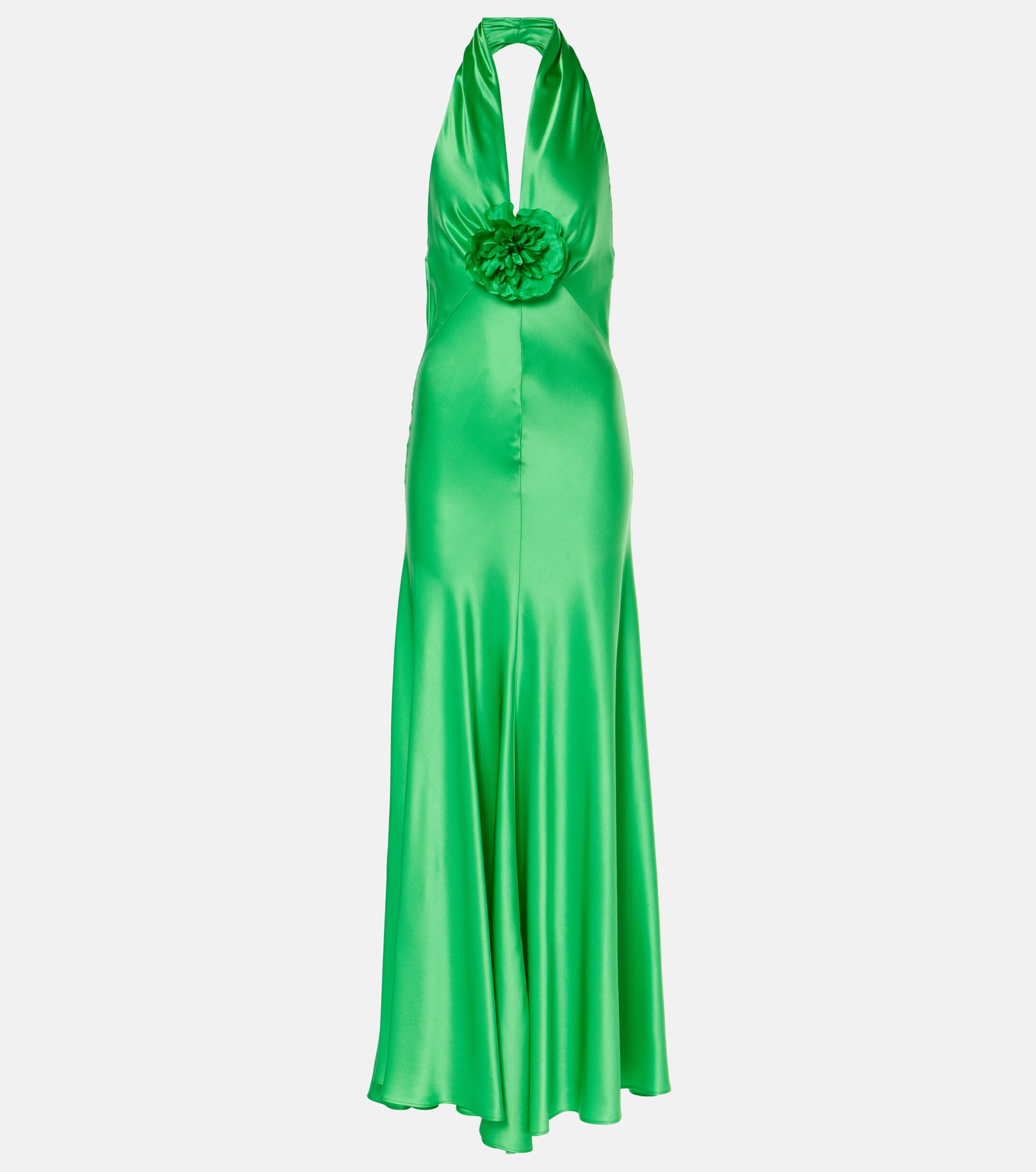 Rodarte Rose halterneck silk gown thumbnail