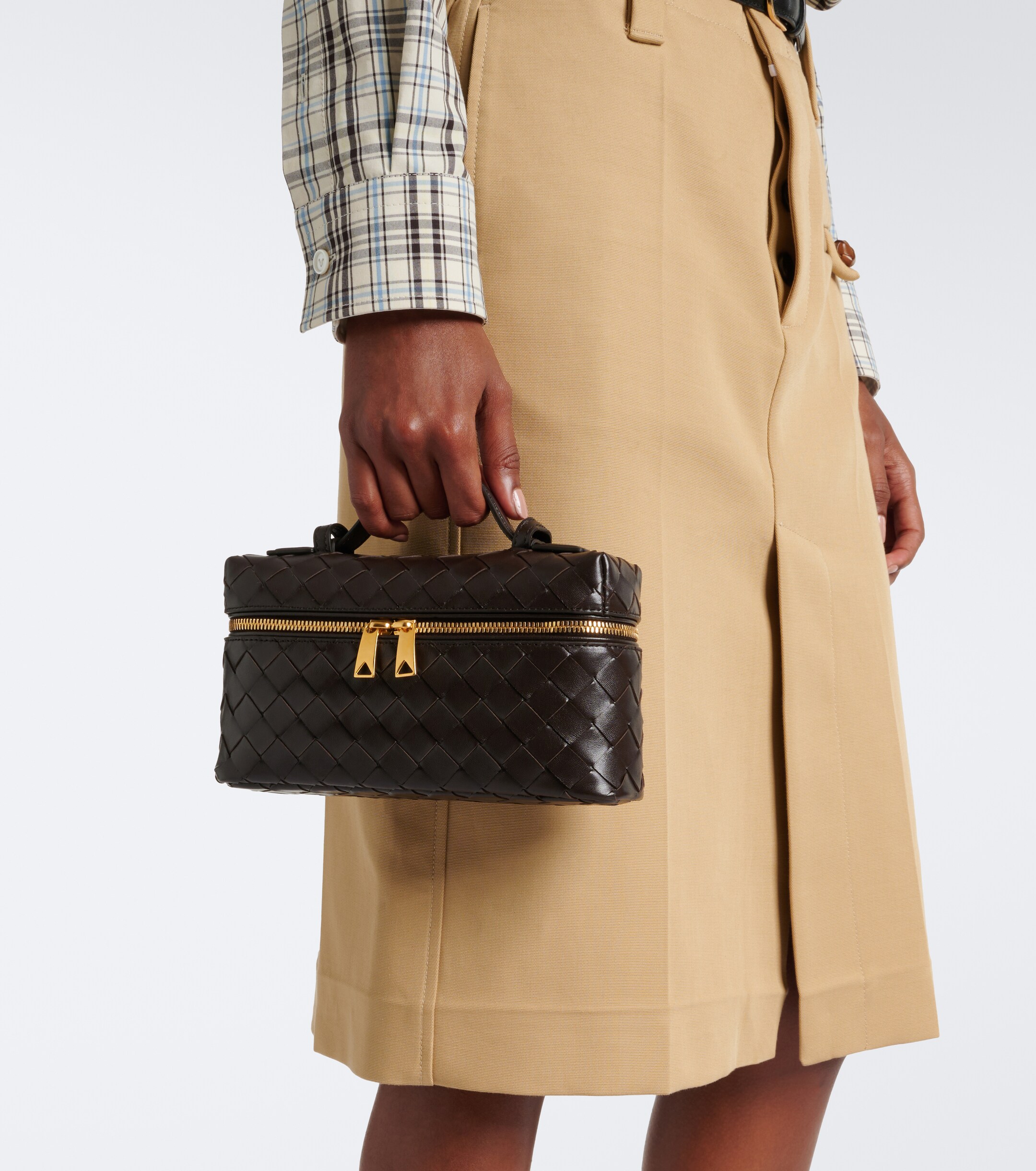 Bottega Veneta Bang Bang Intrecciato leather vanity bag