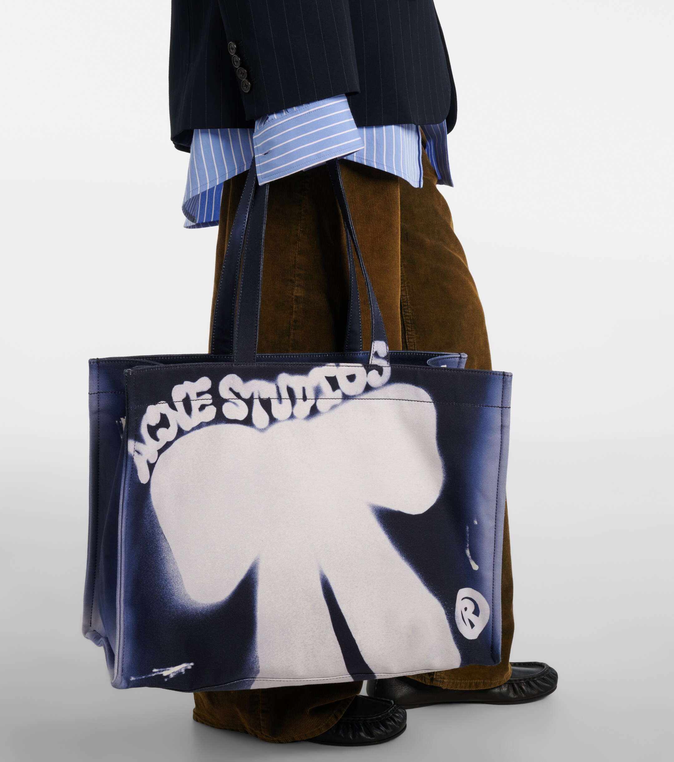 Acne Studios Logo canvas tote bag