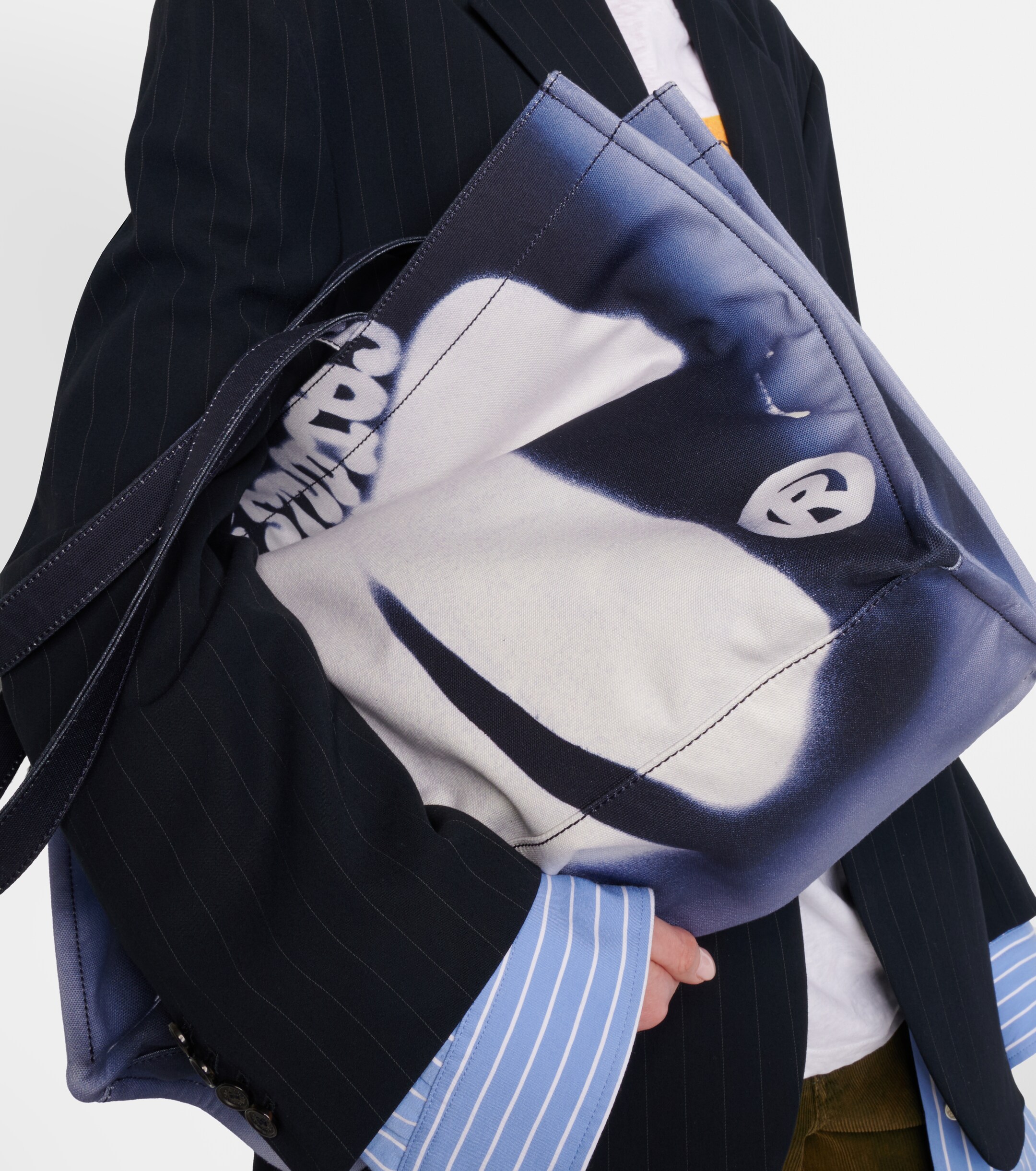 Acne Studios Logo canvas tote bag