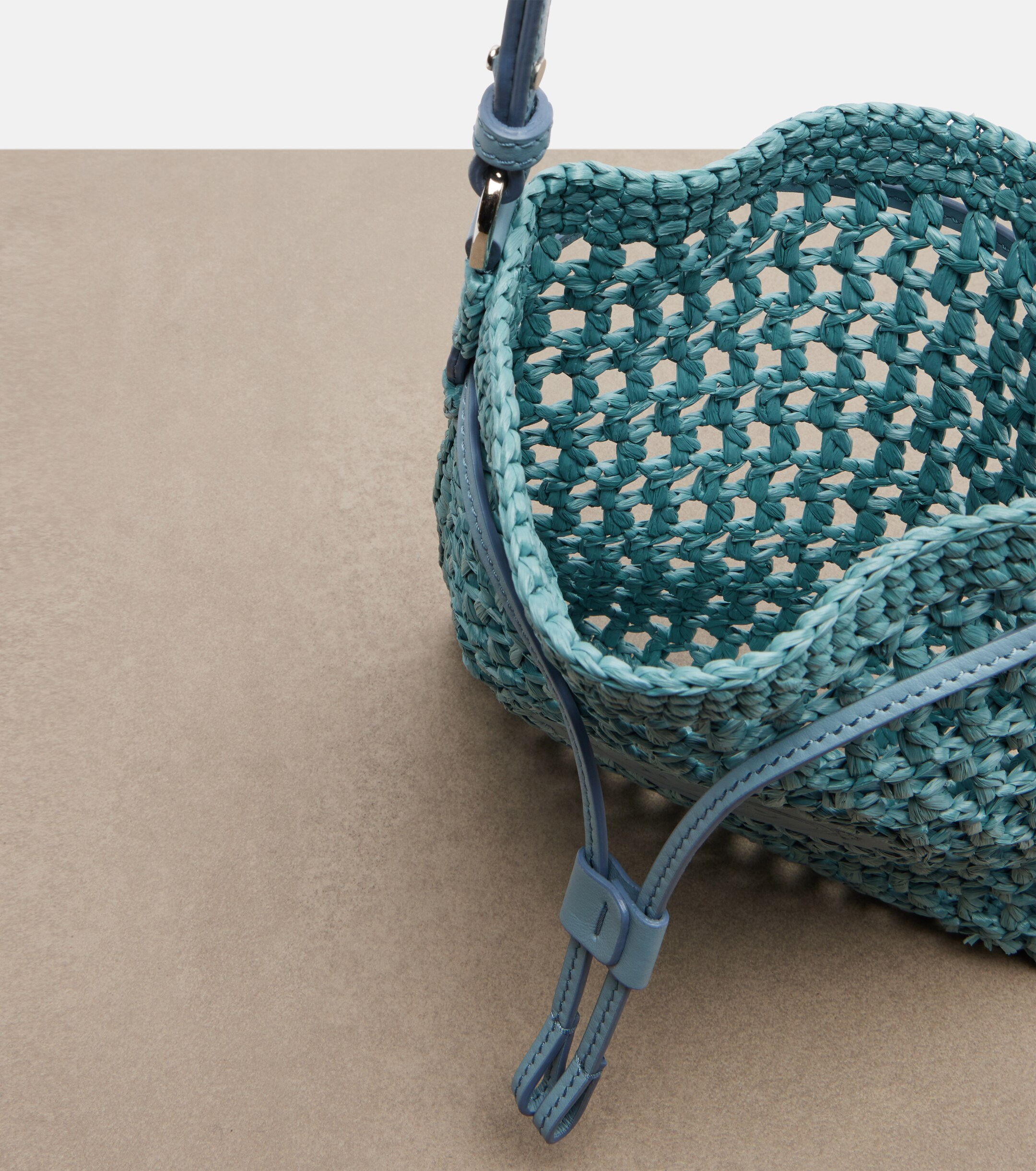 Tod's EBL Mini raffia-effect bucket bag