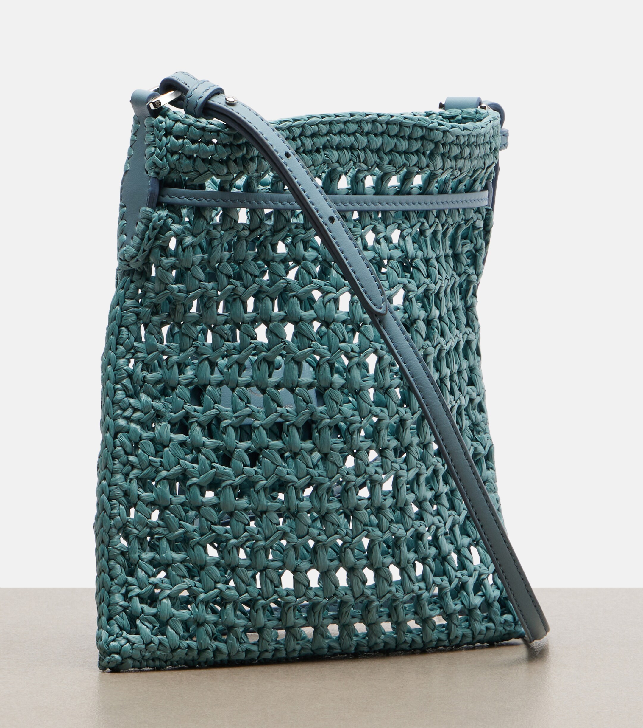 Tod's EBL Mini raffia-effect bucket bag