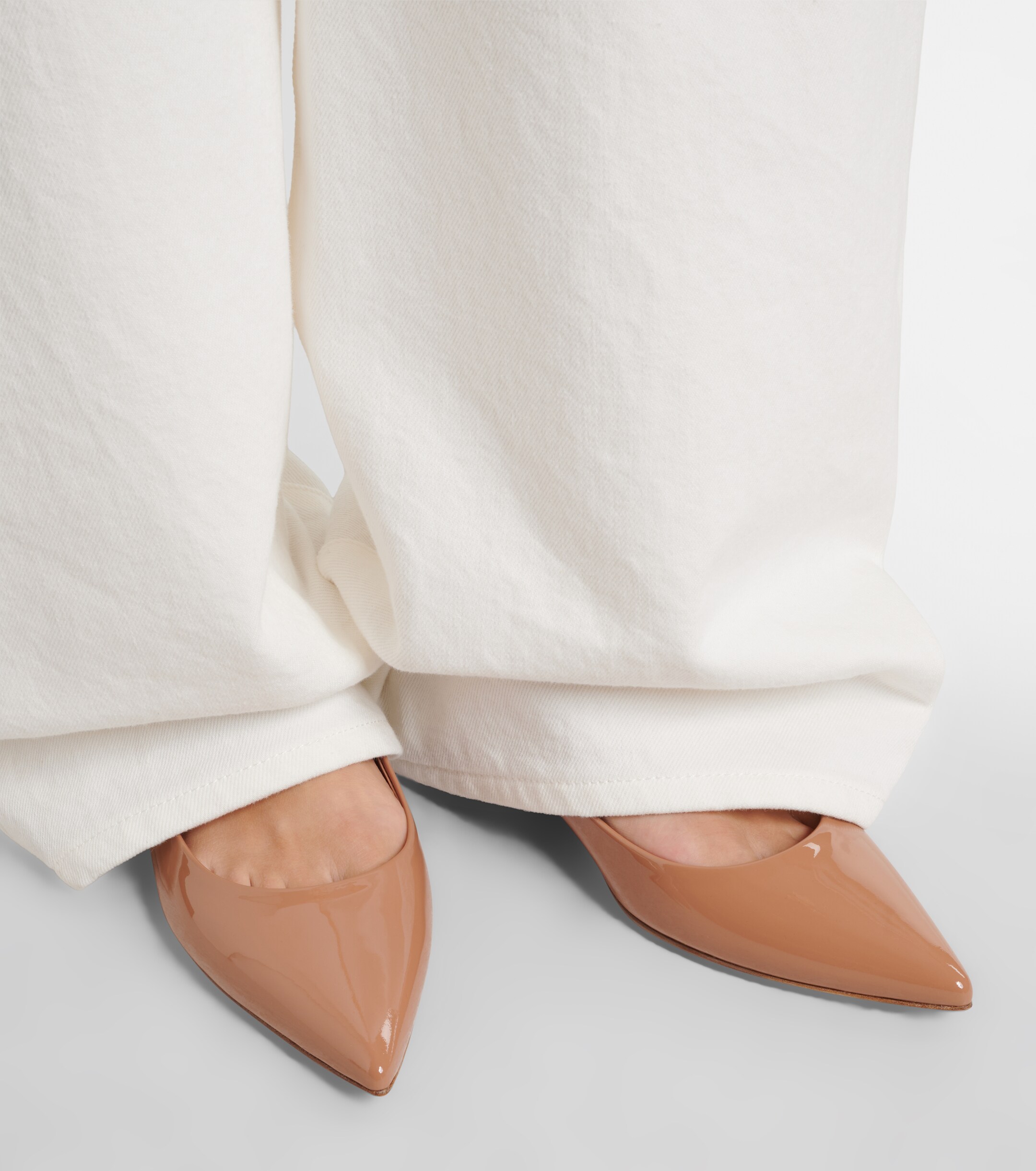 GIANVITO ROSSI Gianvito Rossi Patent leather Mary Jane flats