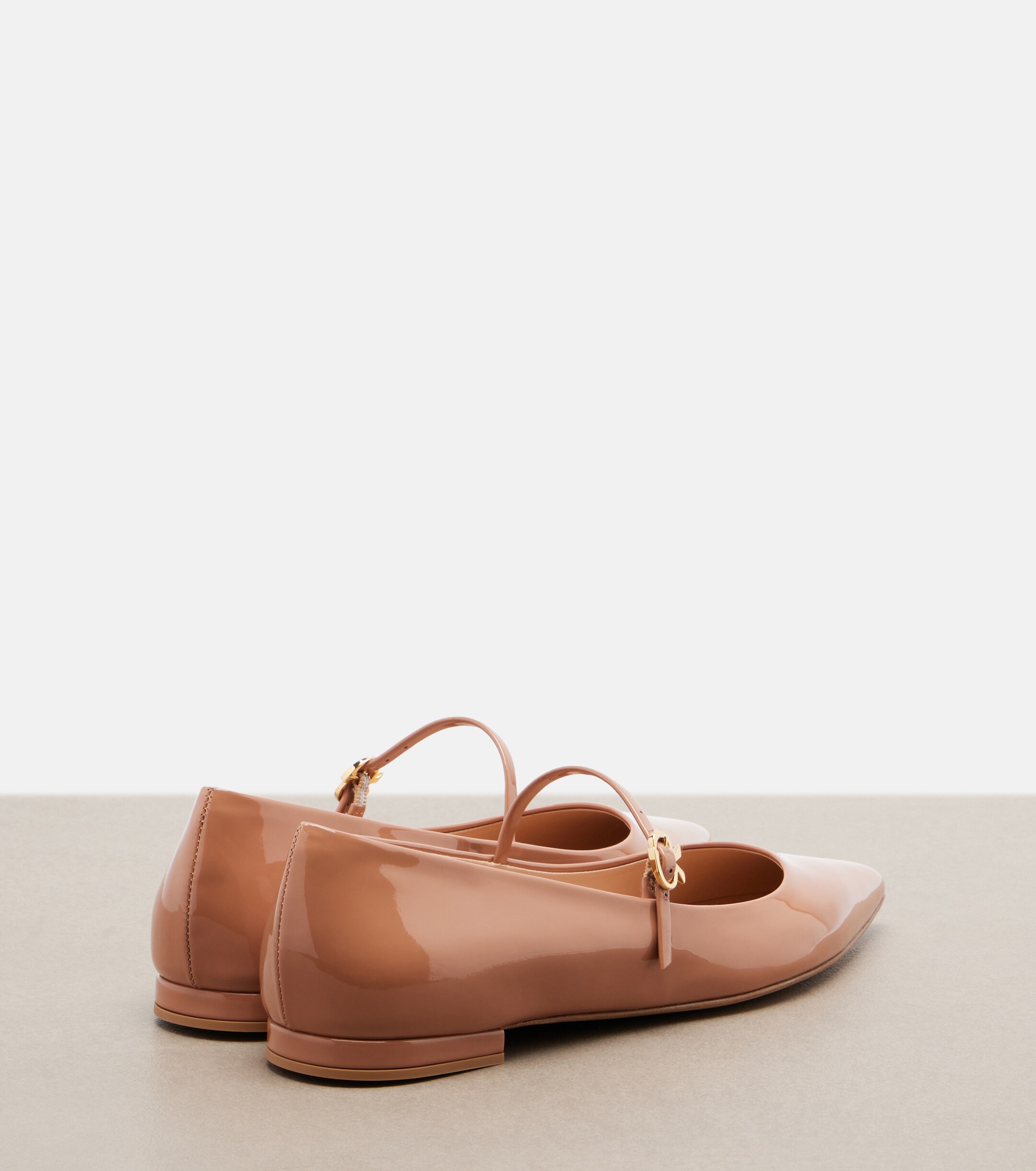 GIANVITO ROSSI Gianvito Rossi Patent leather Mary Jane flats
