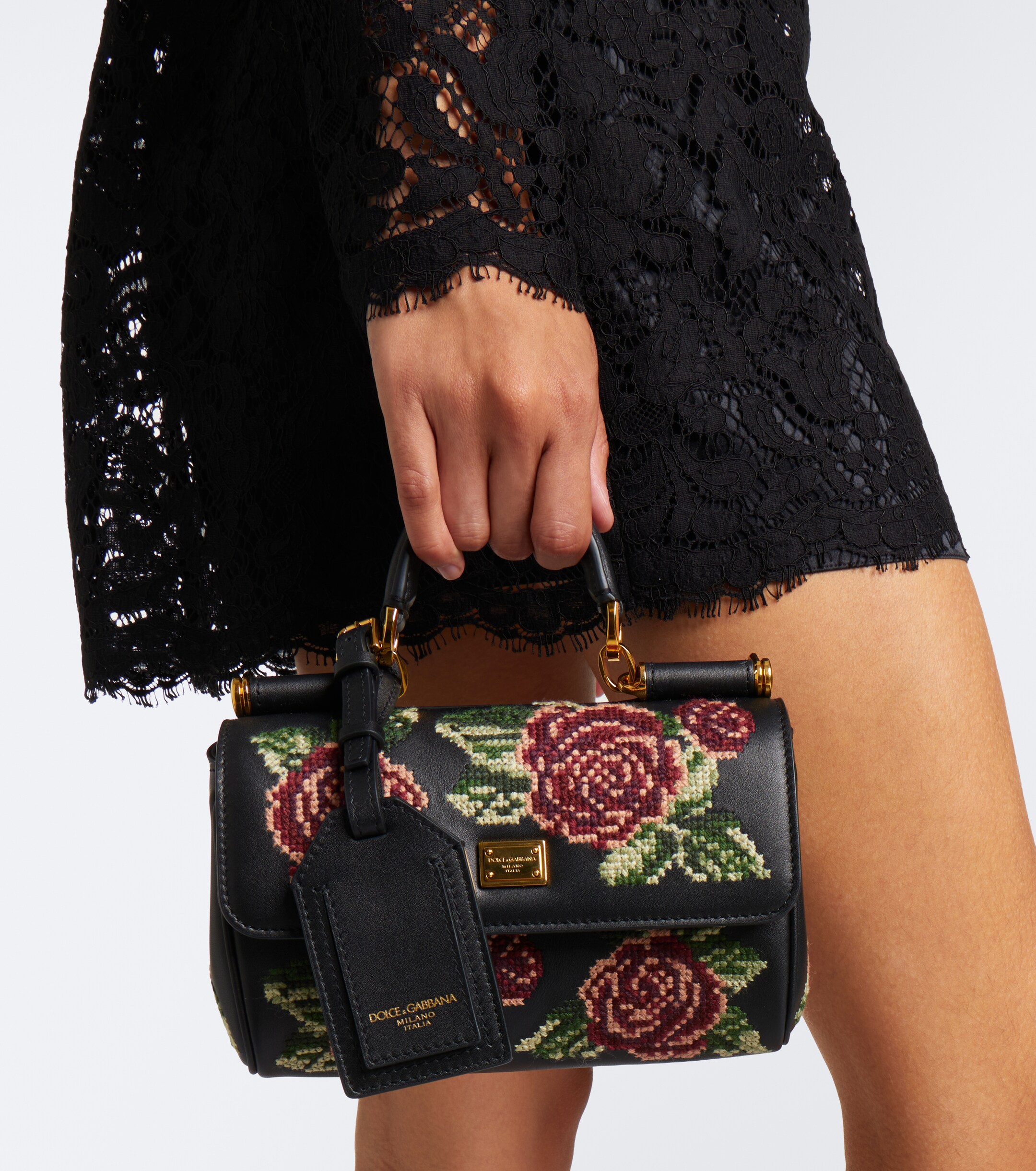 Dolce&Gabbana Dolce & Gabbana My Sicily Mini leather top-handle bag