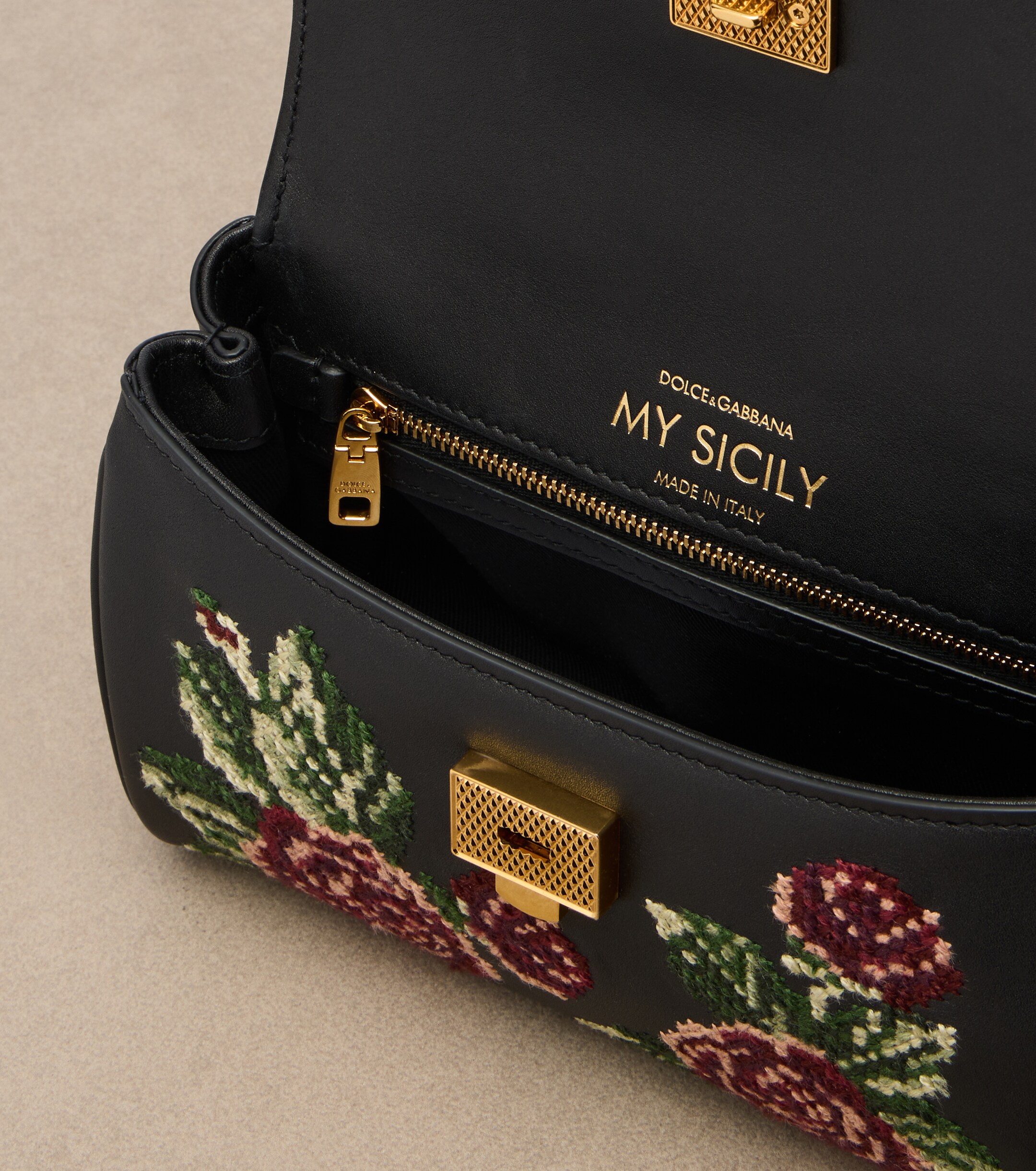 Dolce&Gabbana Dolce & Gabbana My Sicily Mini leather top-handle bag