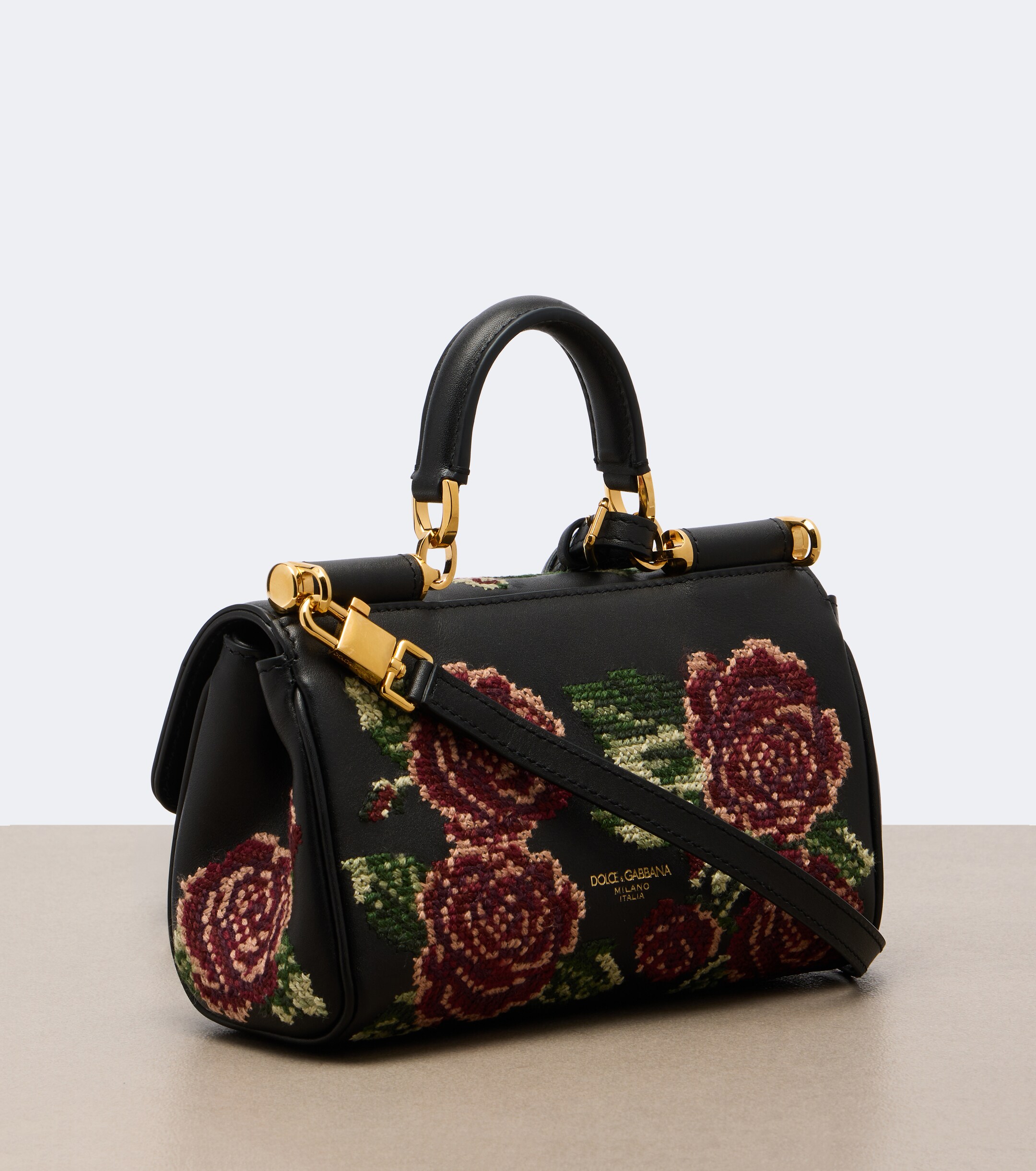 Dolce&Gabbana Dolce & Gabbana My Sicily Mini leather top-handle bag