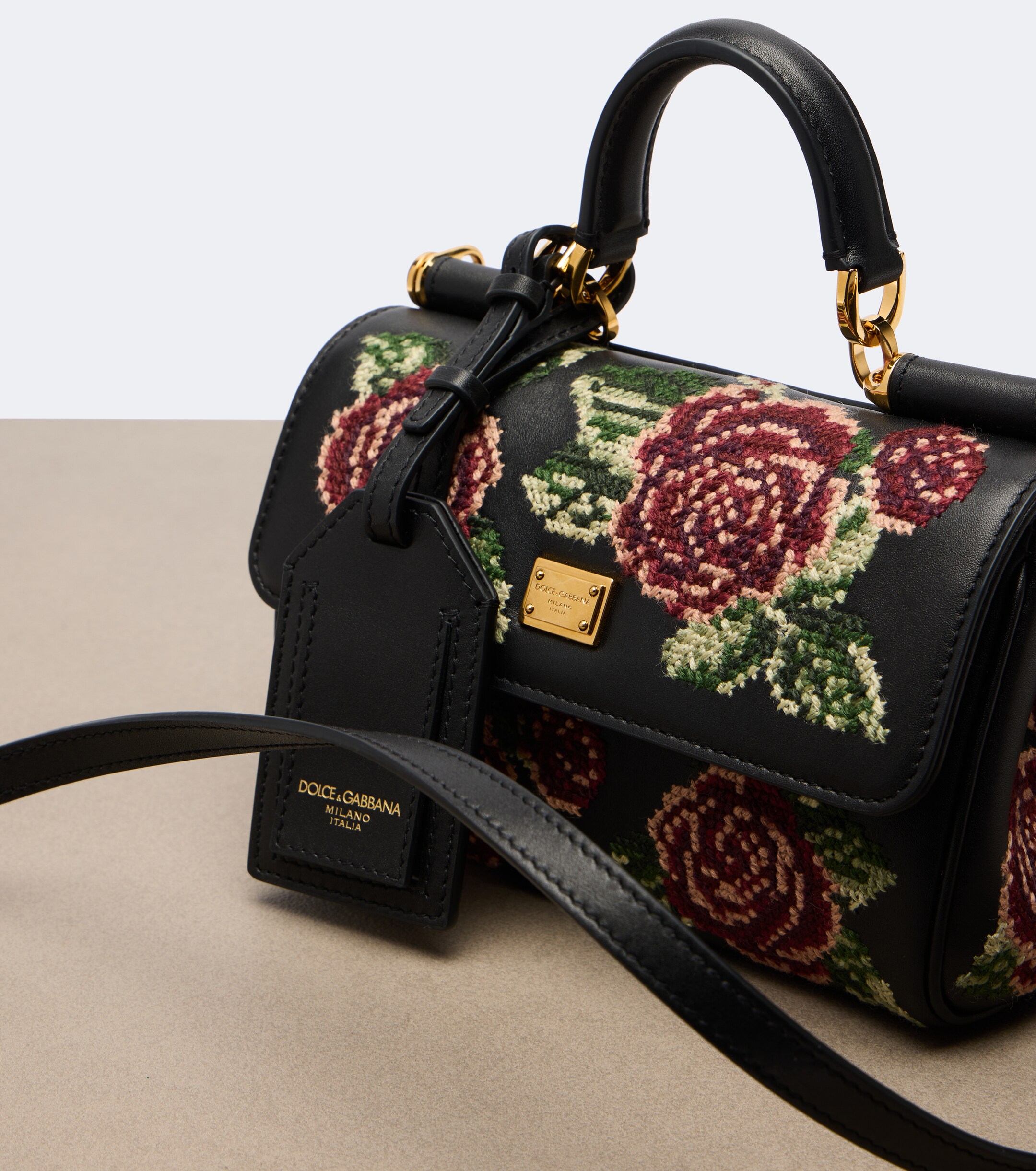 Dolce&Gabbana Dolce & Gabbana My Sicily Mini leather top-handle bag