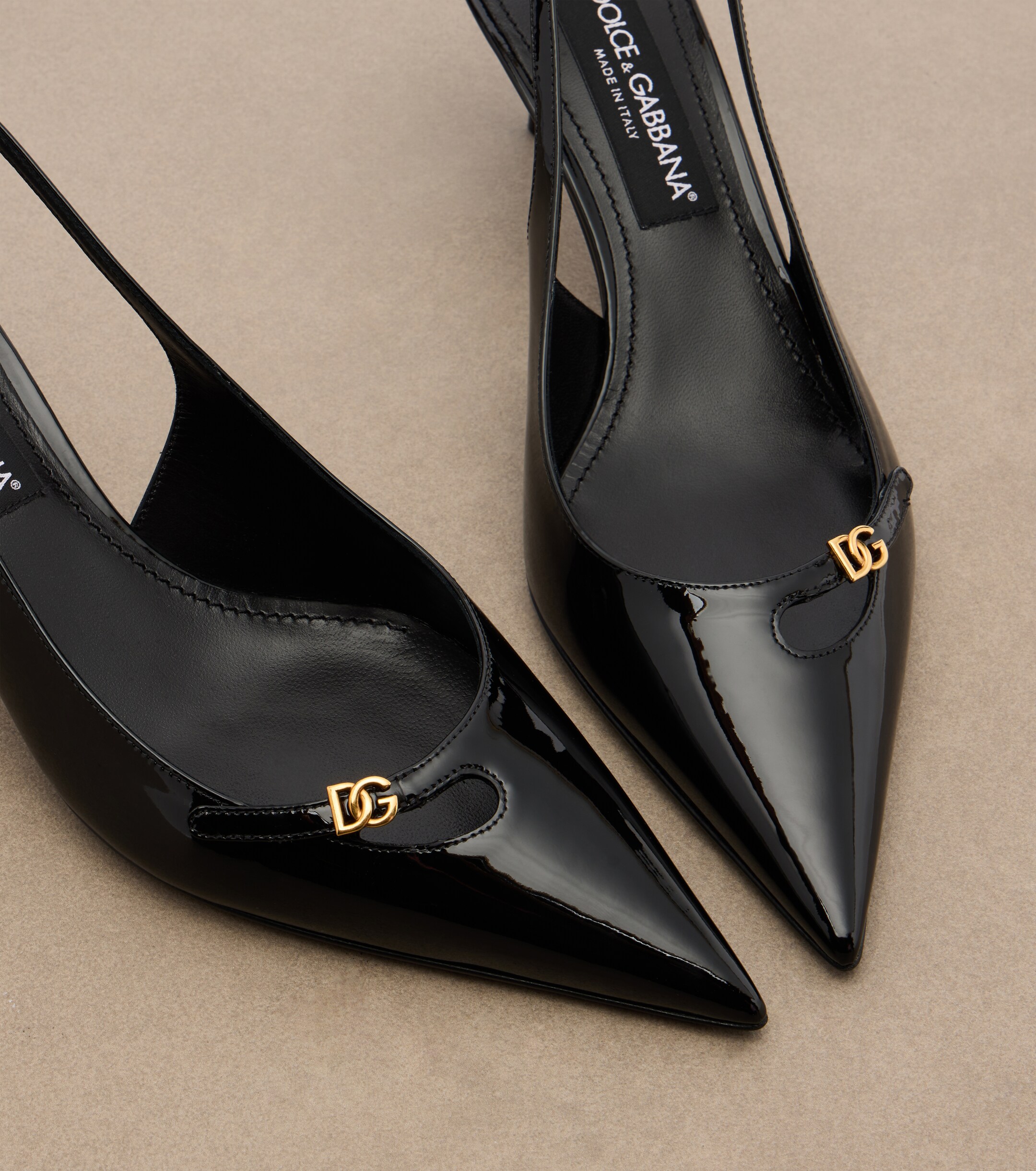 Dolce&Gabbana Dolce & Gabbana Patent leather slingback pumps