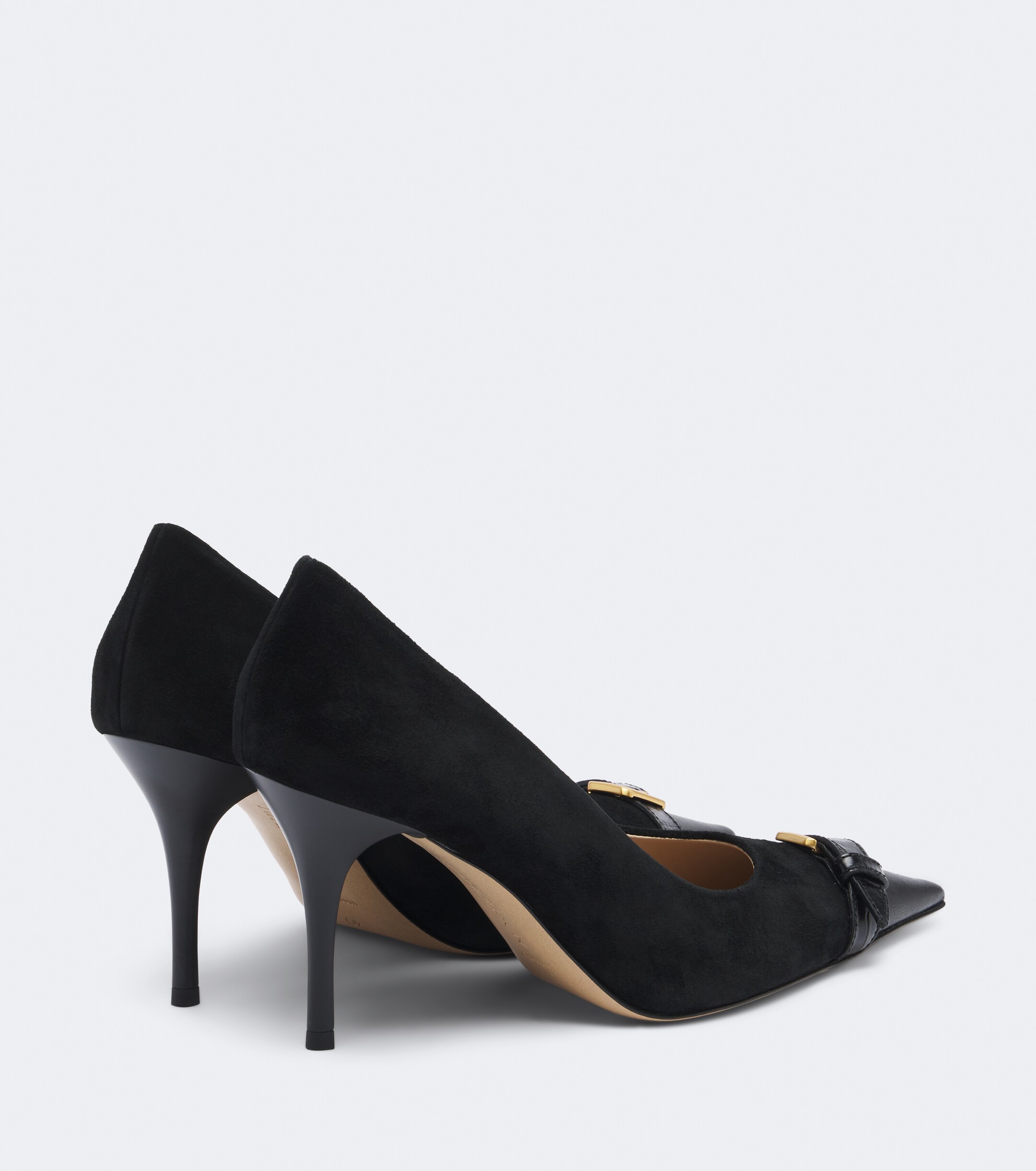 Jw Anderson JW Anderson Embellished leather-trimmed suede pumps