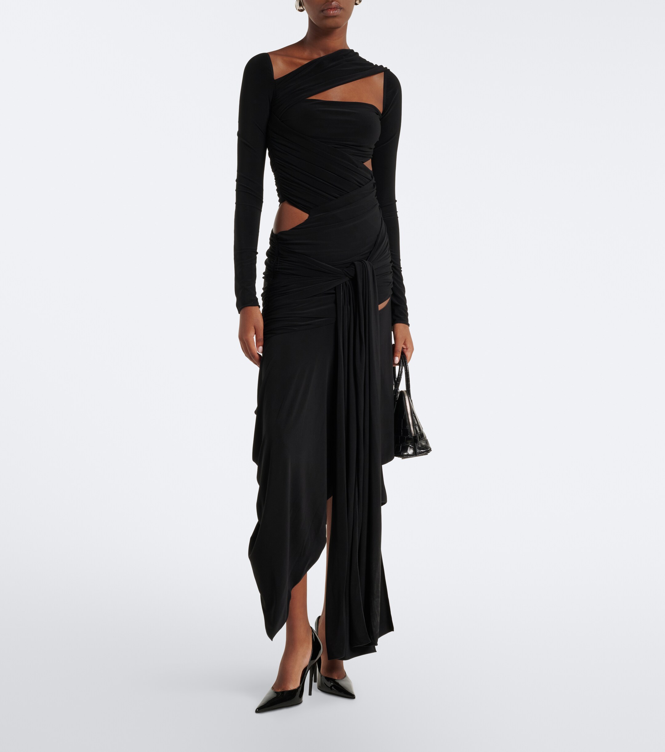 AMINA MUADDI Amina Muaddi Anok patent leather pumps