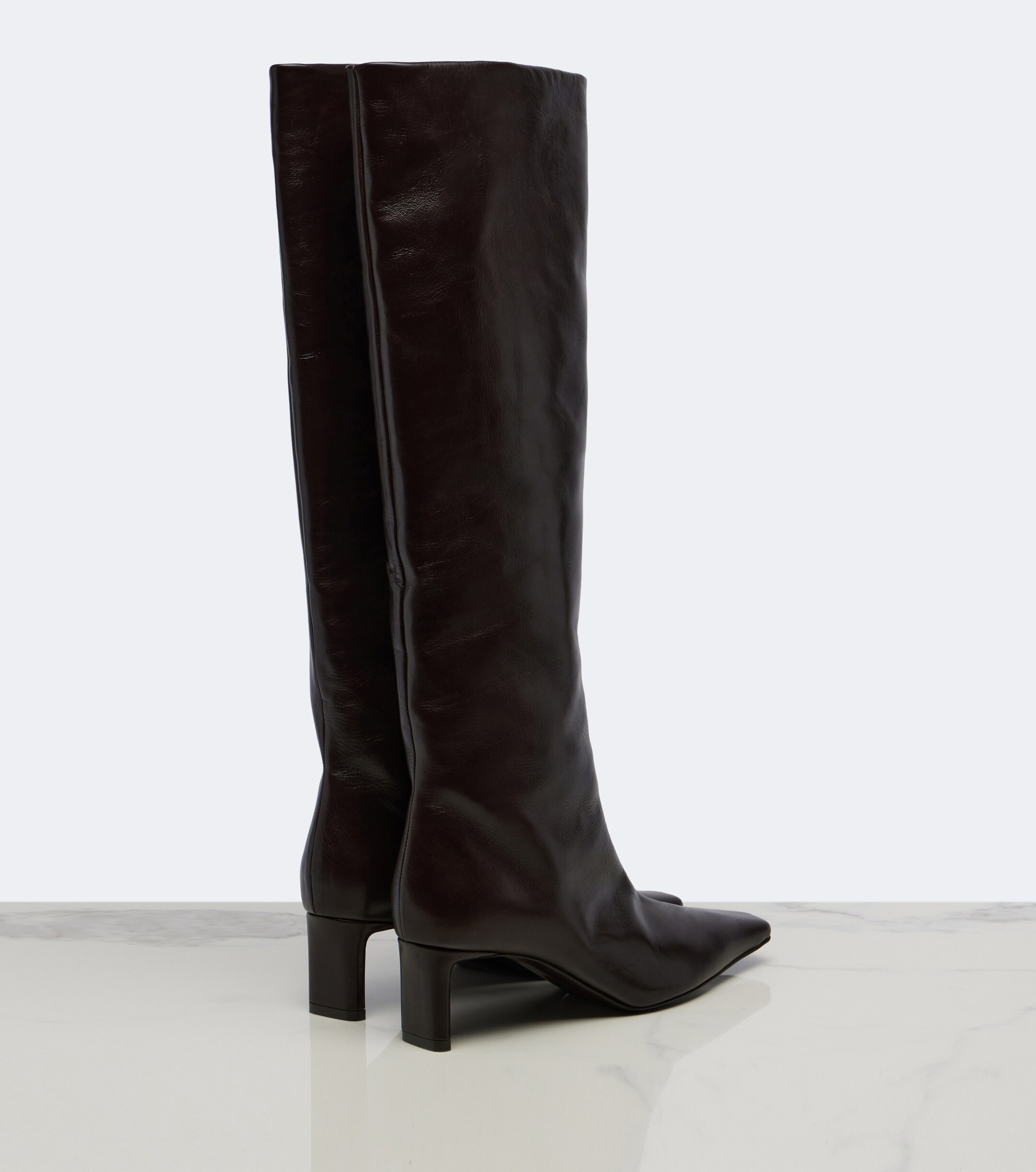 KHAITE Khaite Ona leather knee-high boots