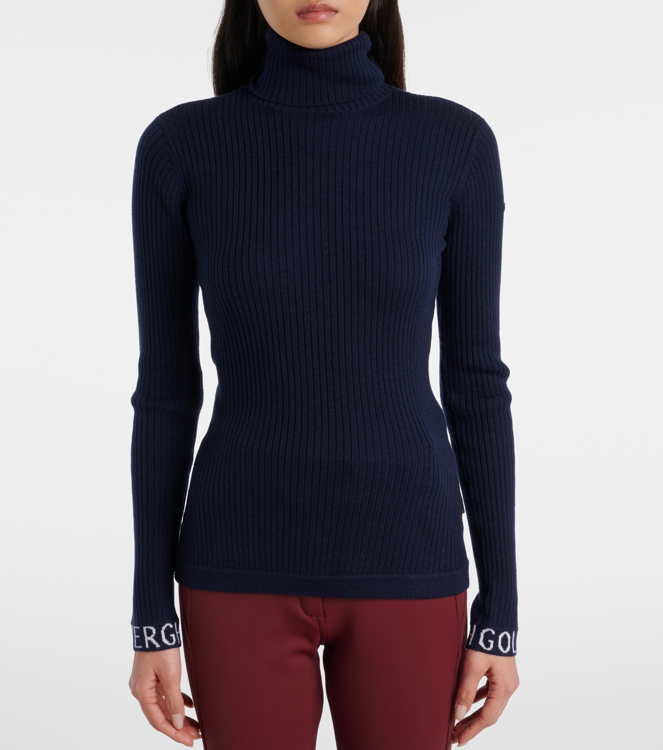 GOLDBERGH Goldbergh Mira ribbed-knit turtleneck ski top