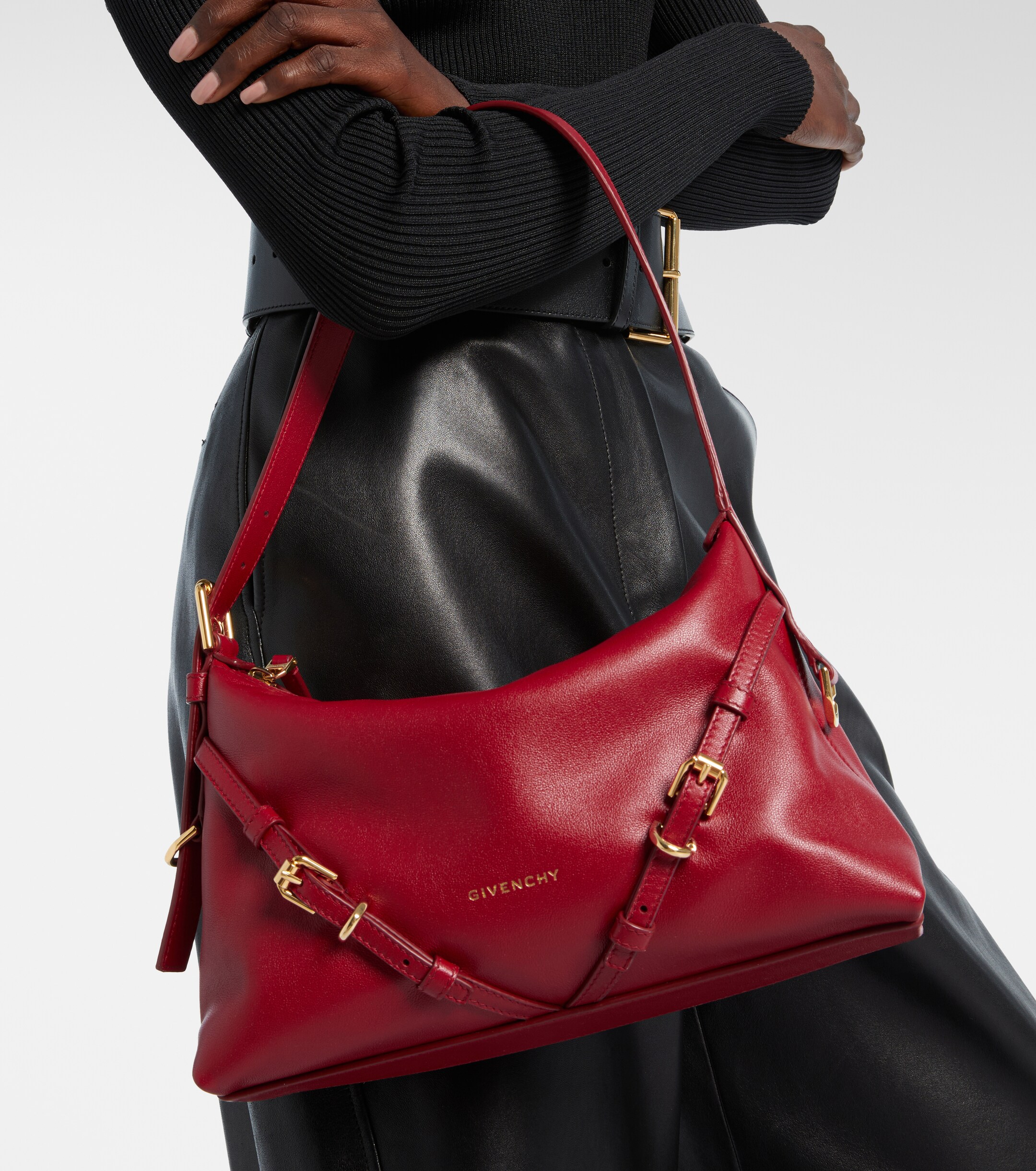 Givenchy Voyou Mini leather shoulder bag