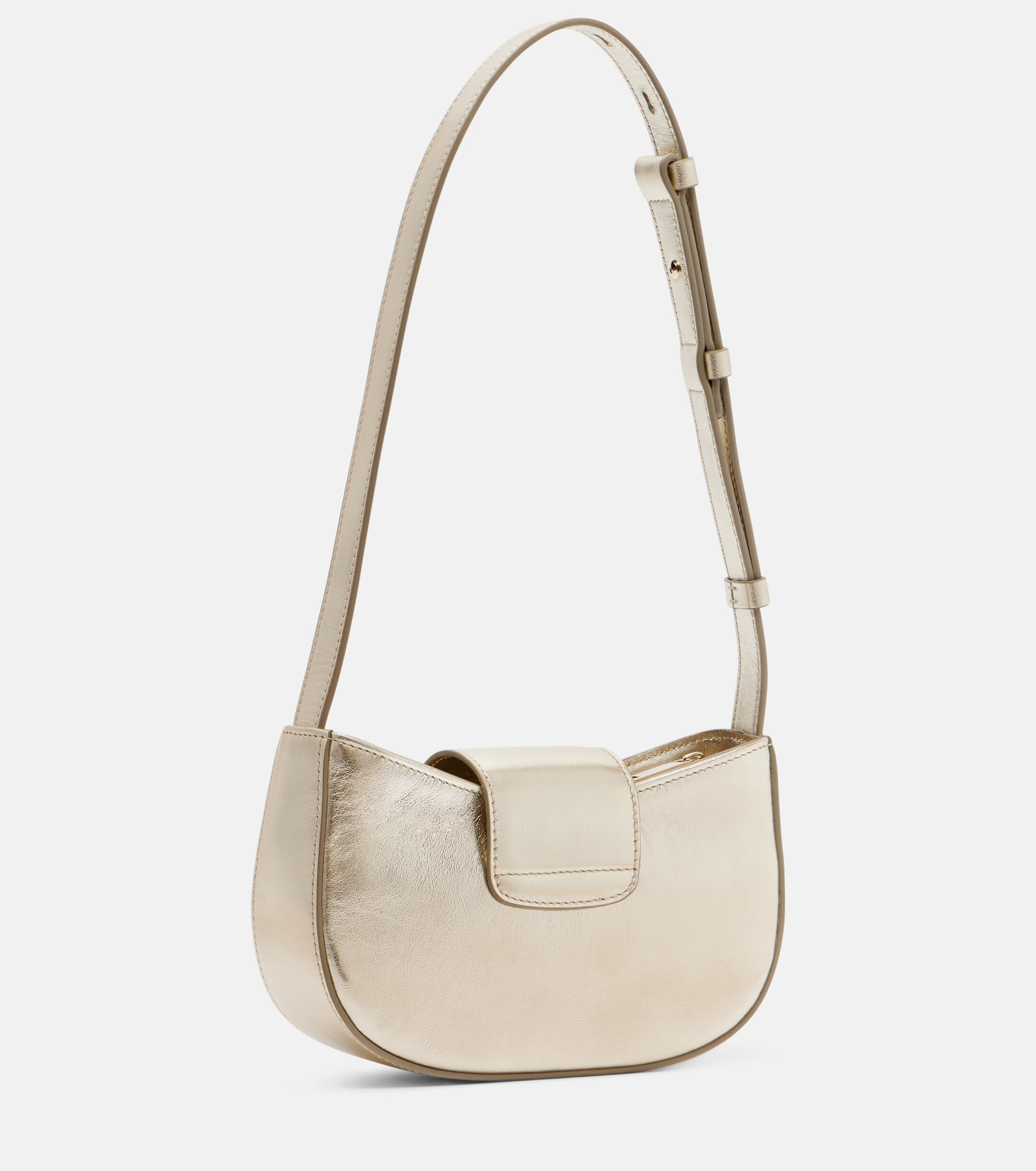 Ferragamo Ferragamo Gabry Mini metallic leather shoulder bag