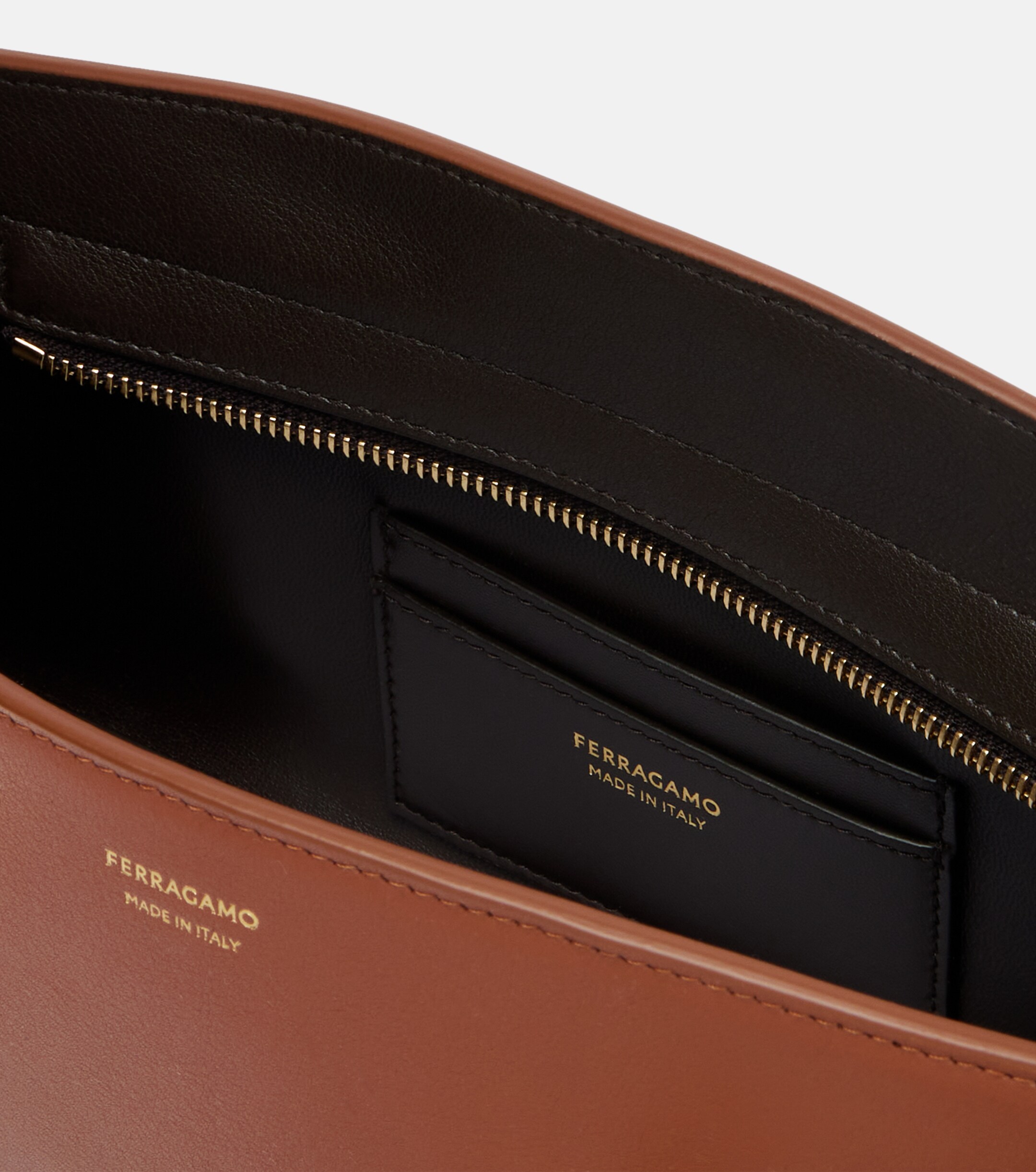 Ferragamo Hug East-West Small leather shoulder bag