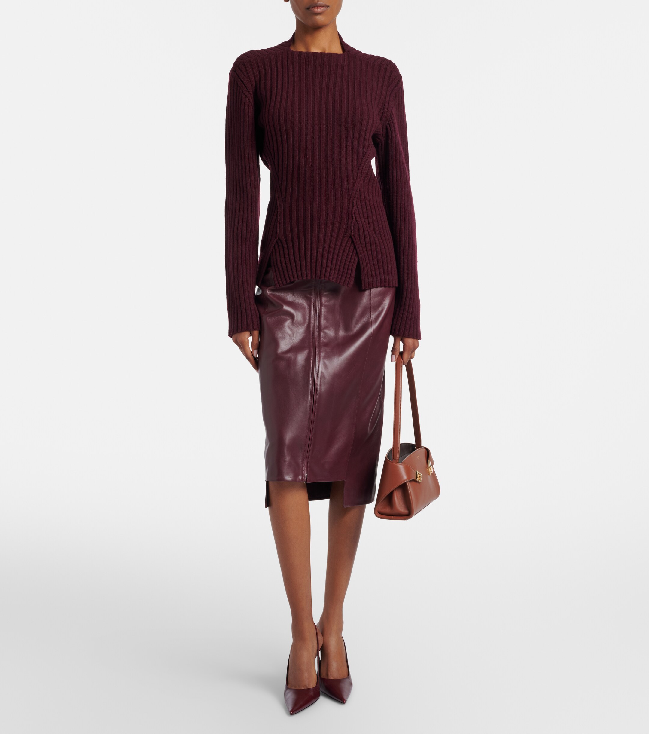 Ferragamo Hug East-West Small leather shoulder bag