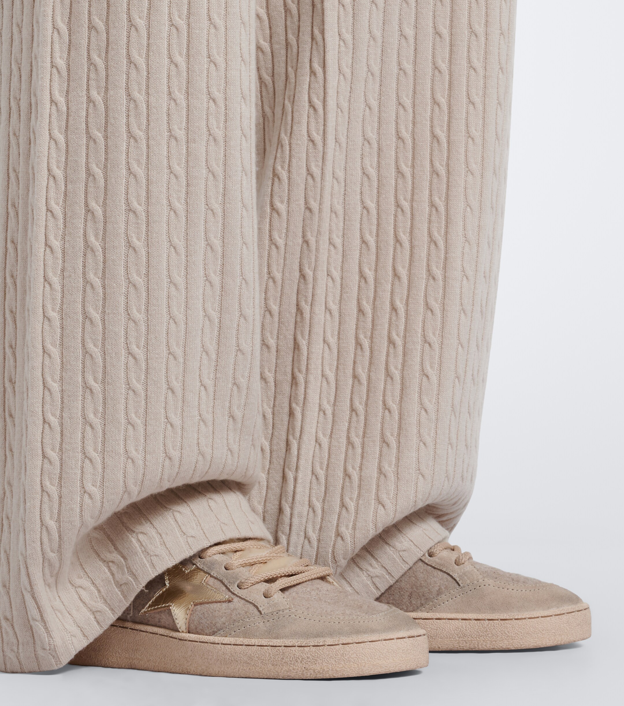 Golden Goose Golden Goose Ball Star suede-trimmed sneakers