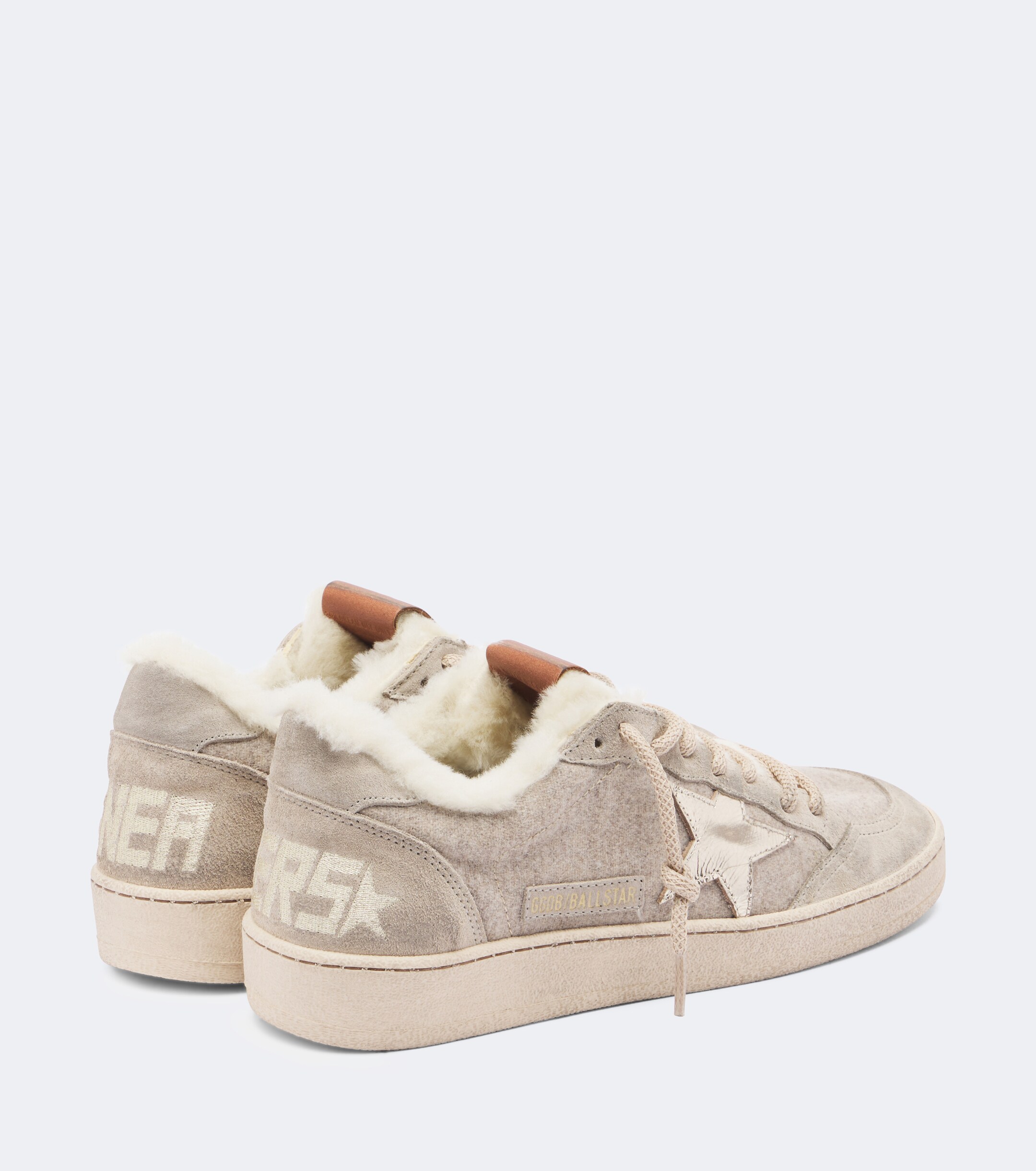 Golden Goose Golden Goose Ball Star suede-trimmed sneakers