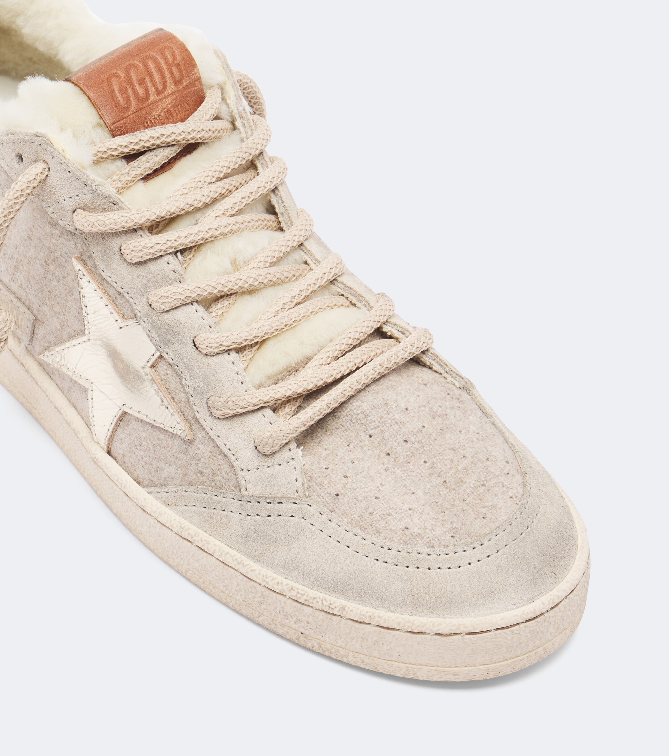 Golden Goose Golden Goose Ball Star suede-trimmed sneakers
