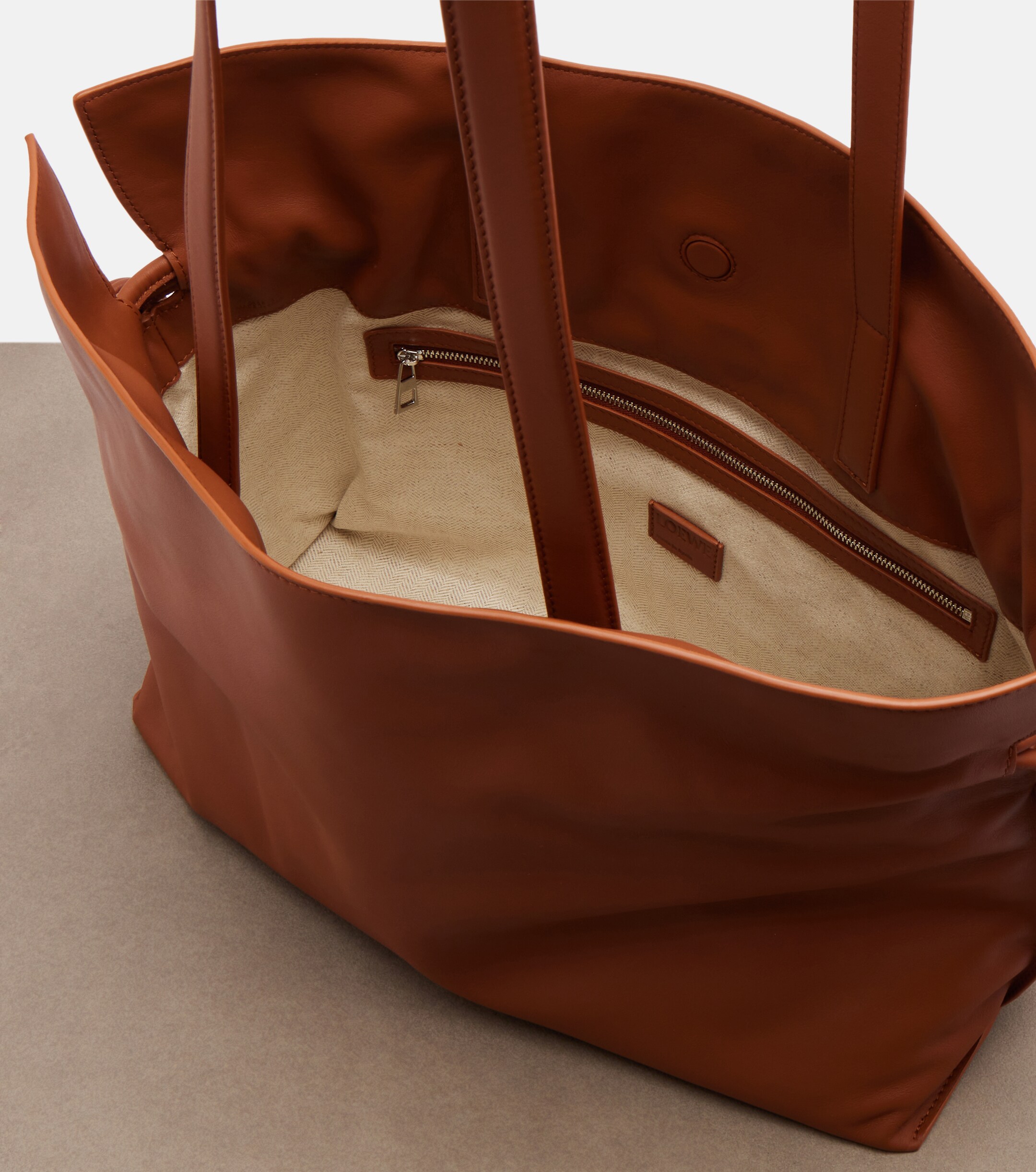 Loewe Flamenco Large leather clutch