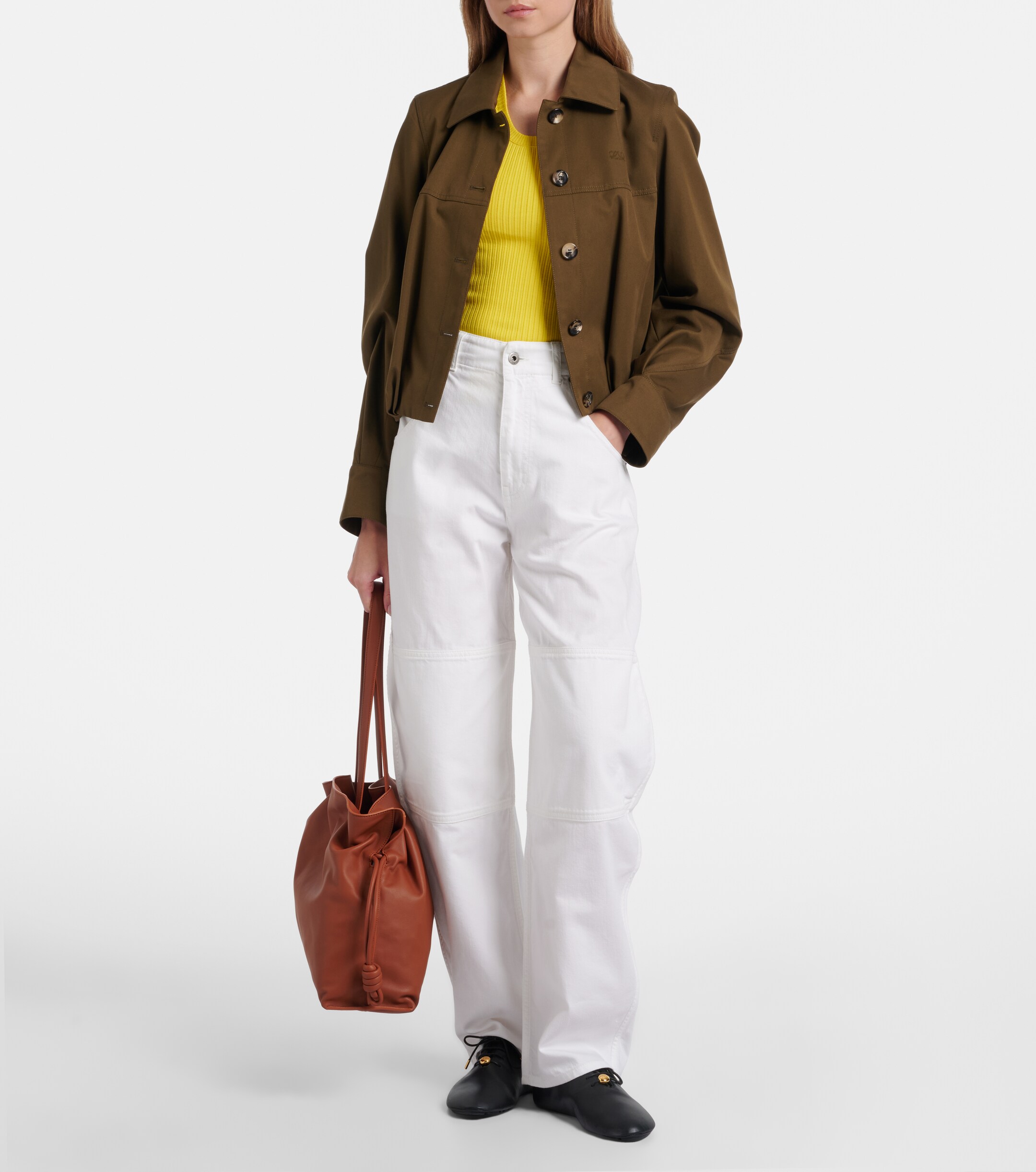 Loewe Flamenco Large leather clutch