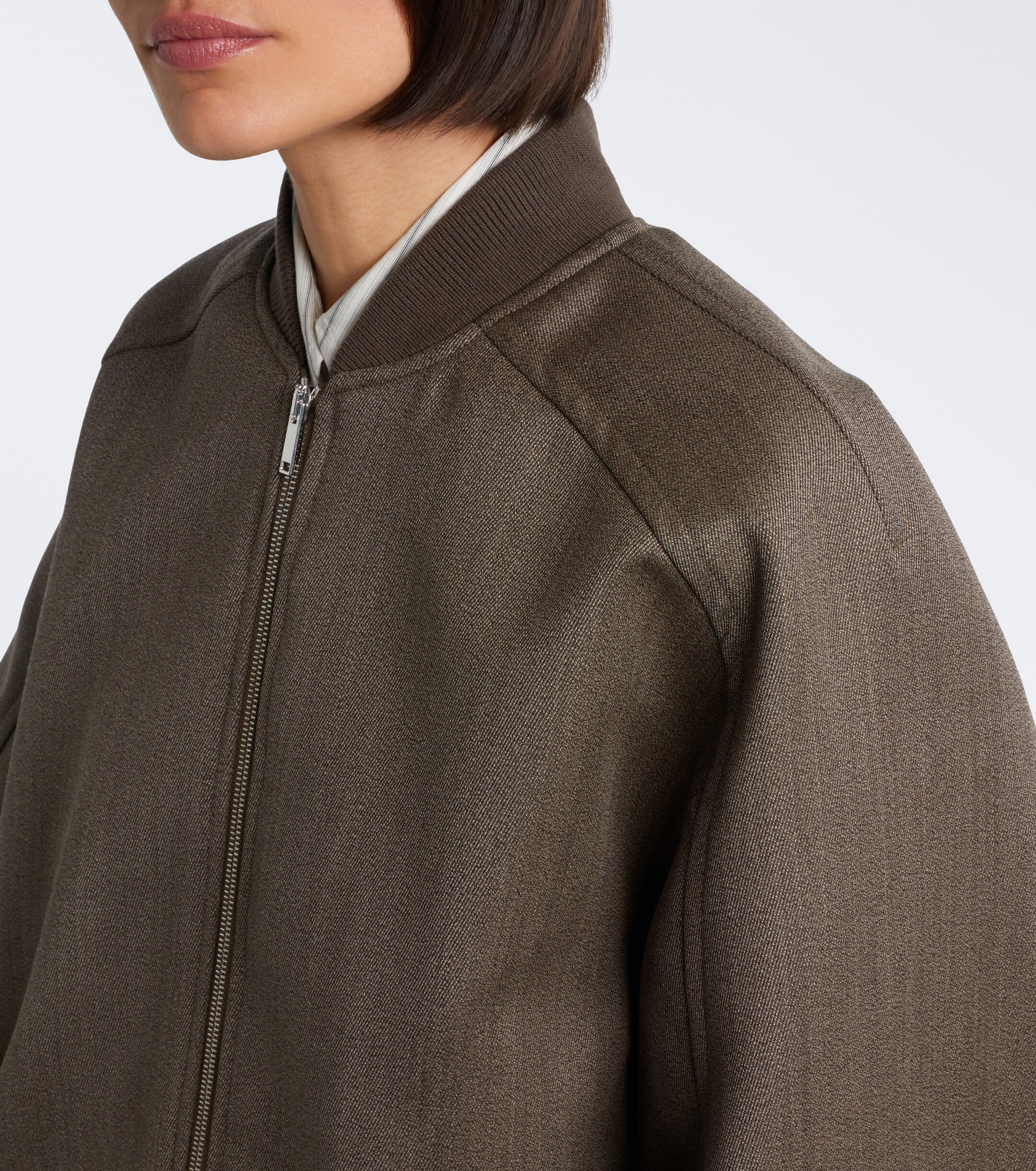 The Frankie Shop The Frankie Shop Elinor oversized wool bomber jacket