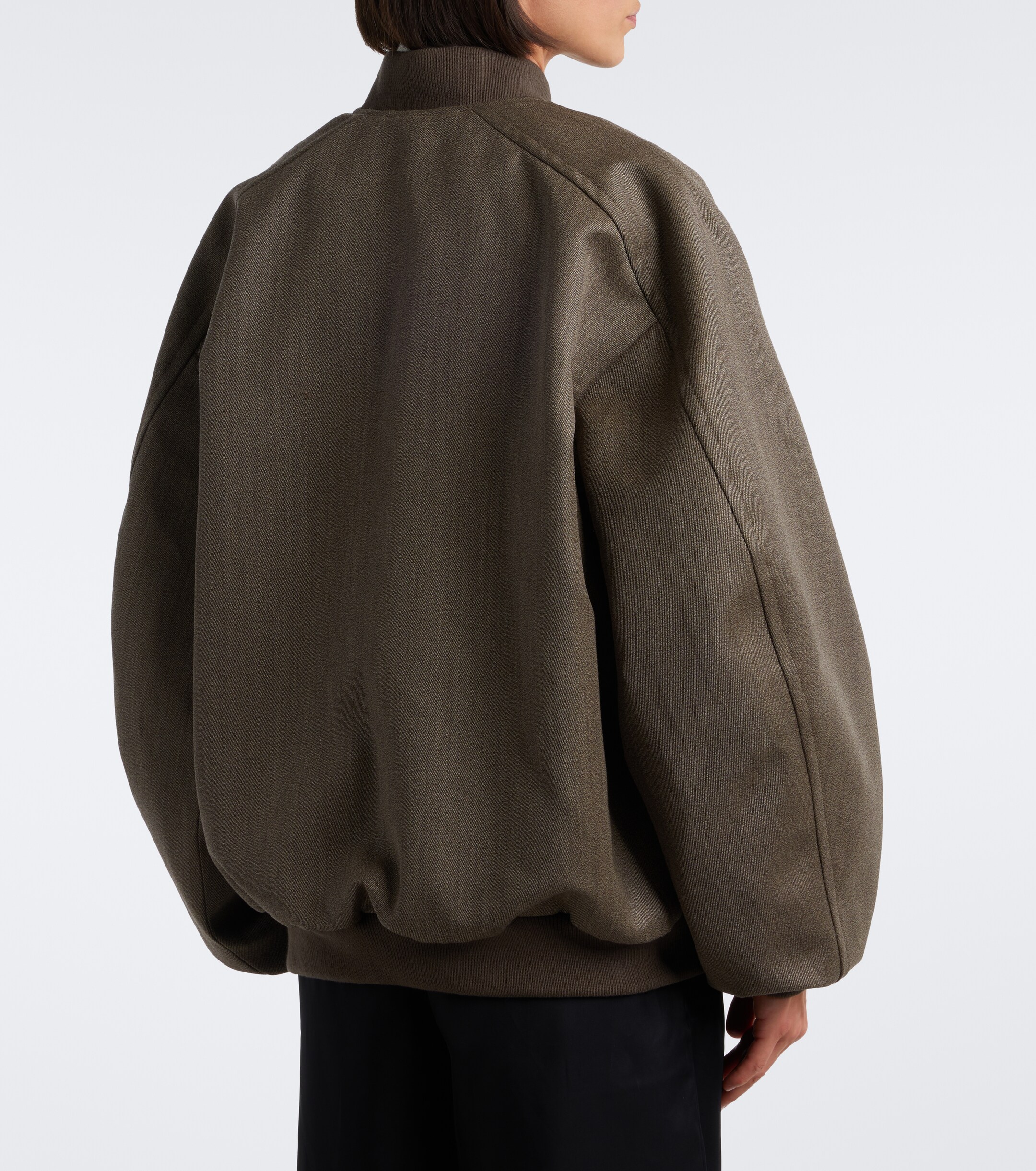 The Frankie Shop The Frankie Shop Elinor oversized wool bomber jacket