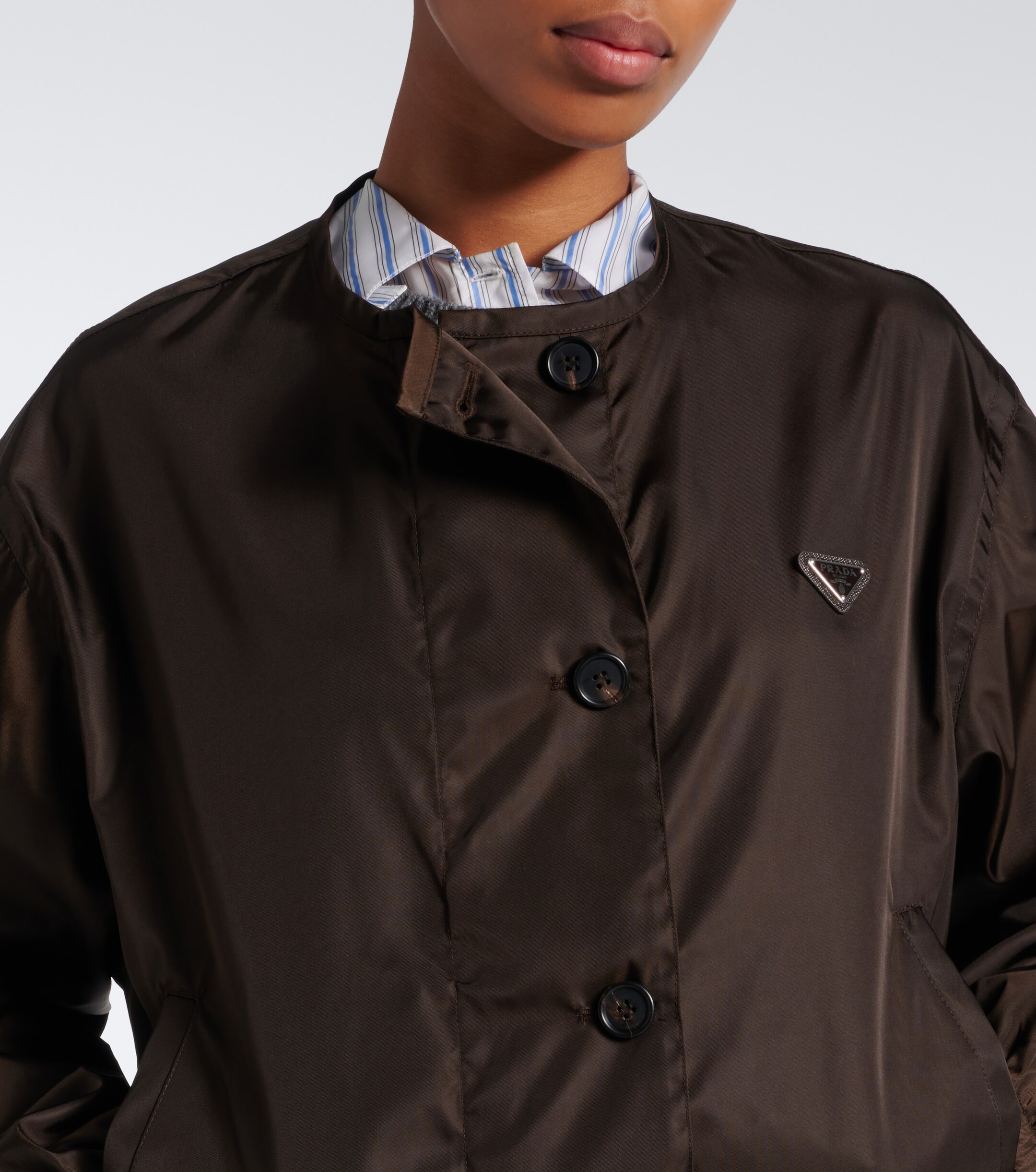 Prada Prada Re-Nylon cropped jacket