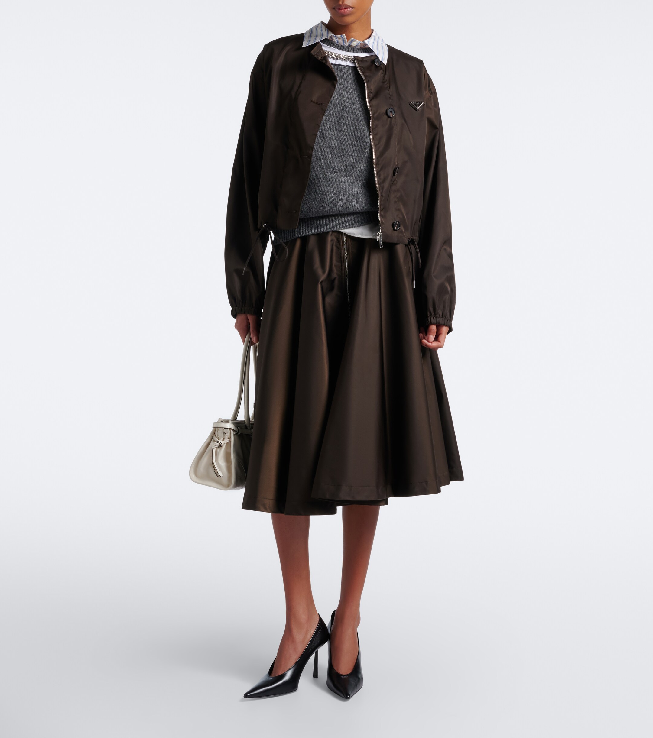 Prada Prada Re-Nylon cropped jacket