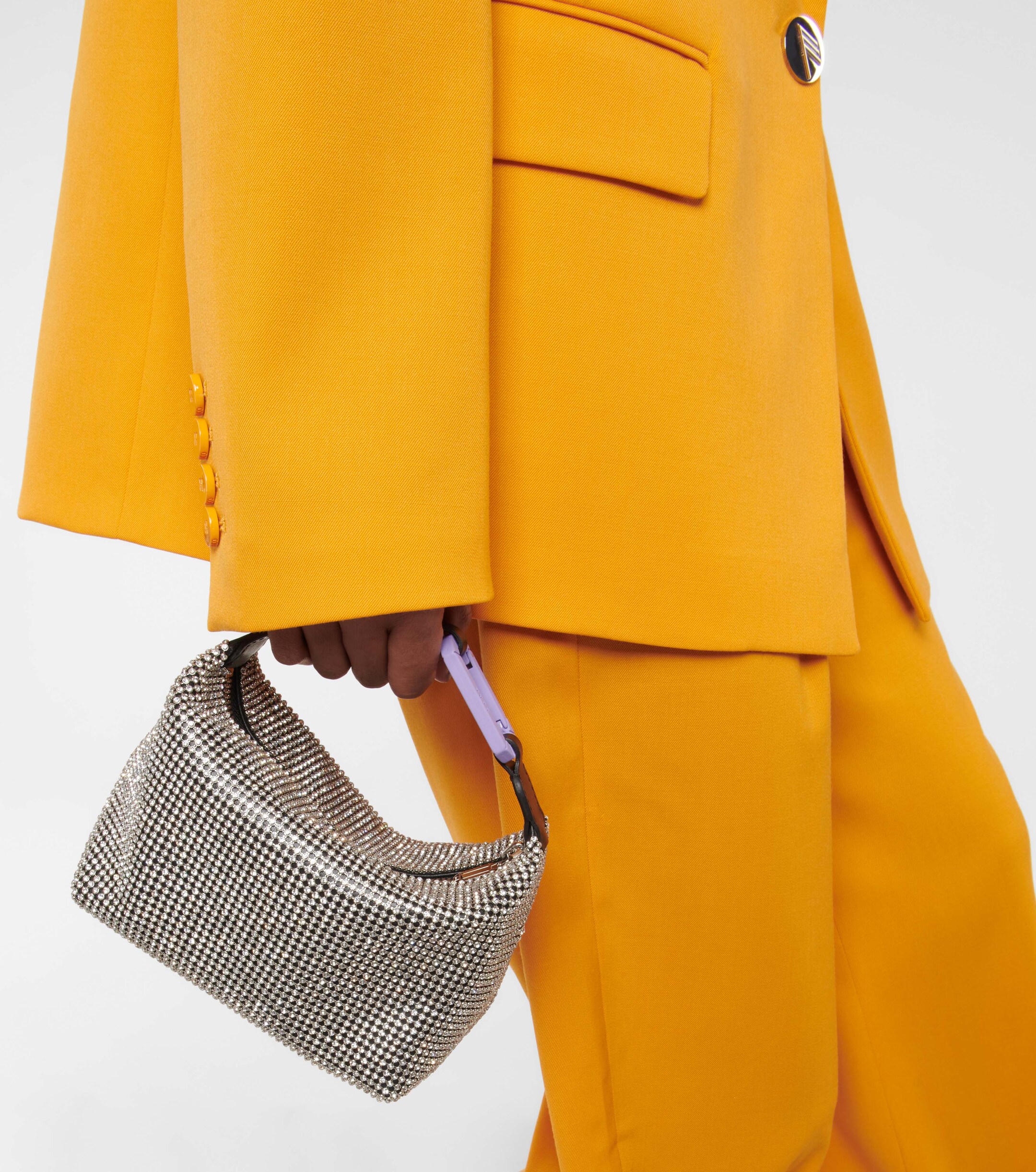Eéra Moonbag embellished mesh shoulder bag thumbnail