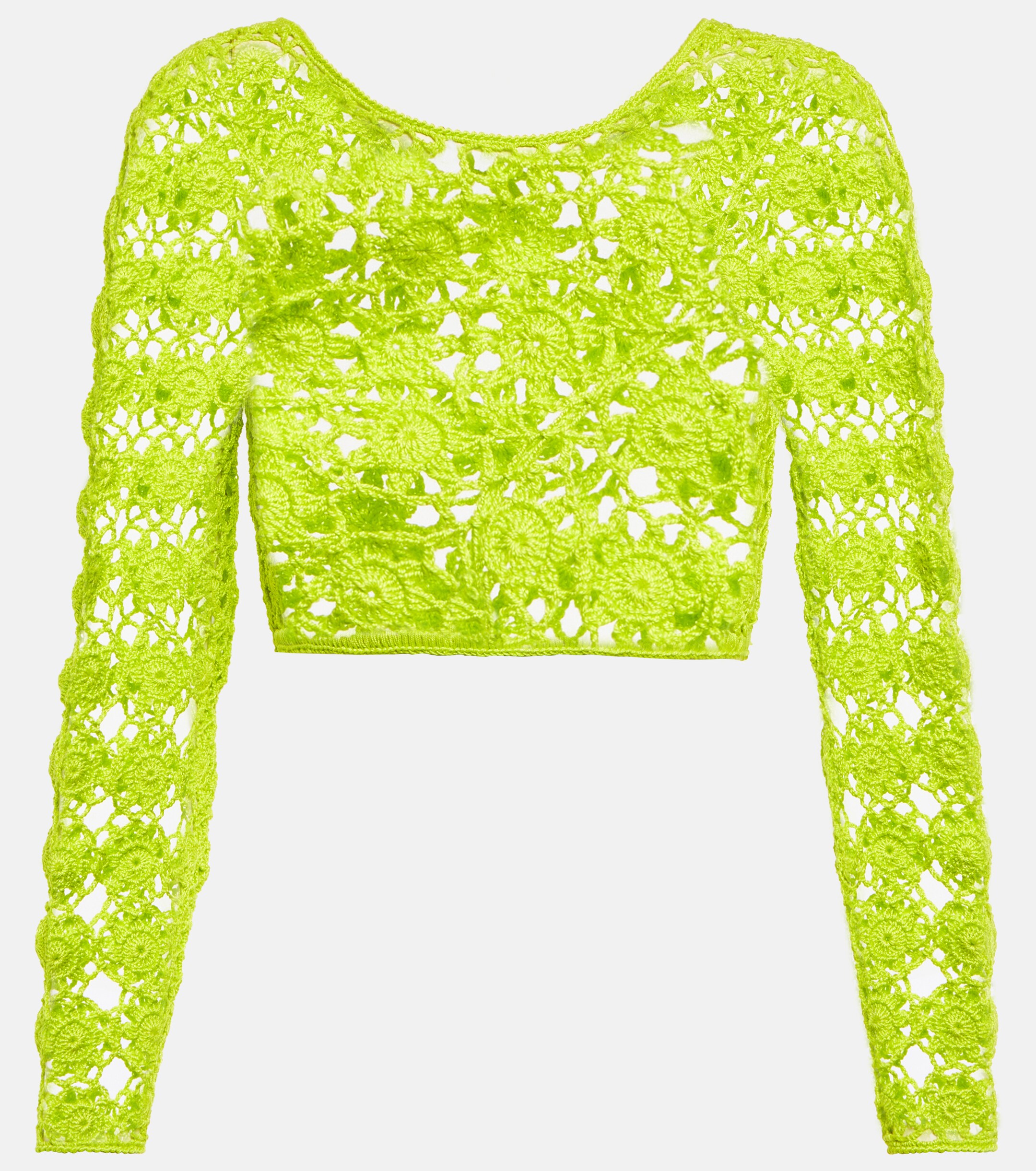 Anna Kosturova Bella crochet cotton crop top