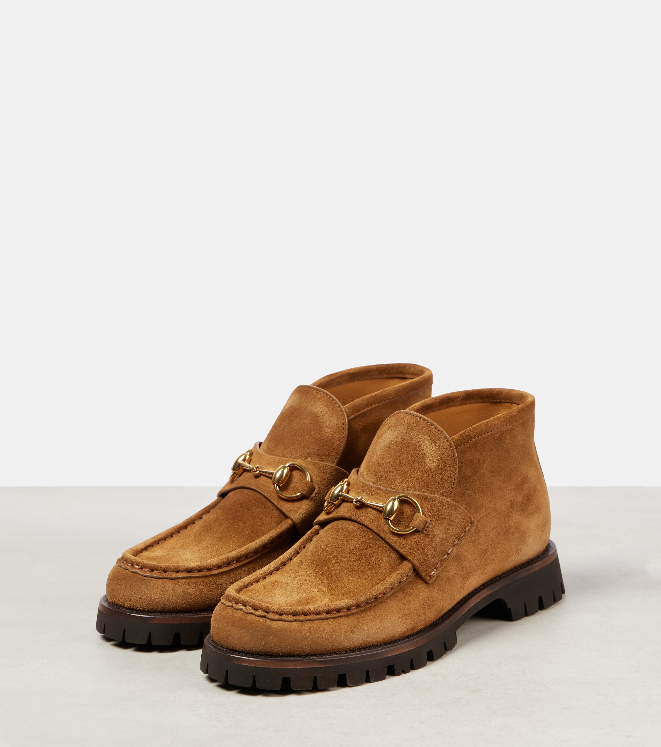 Gucci Horsebit suede ankle boots