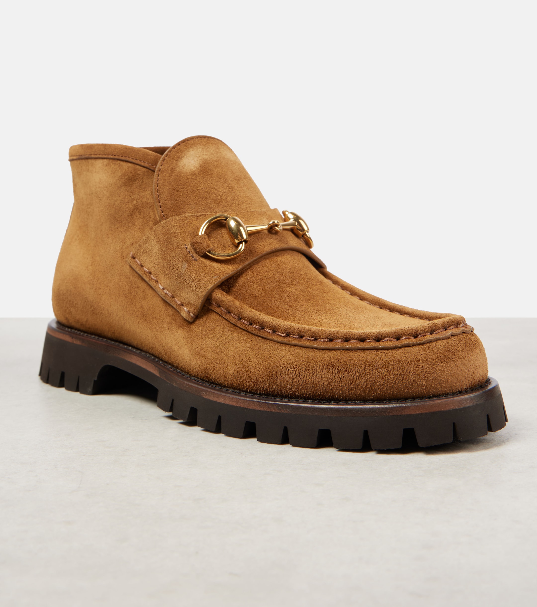 Gucci Horsebit suede ankle boots