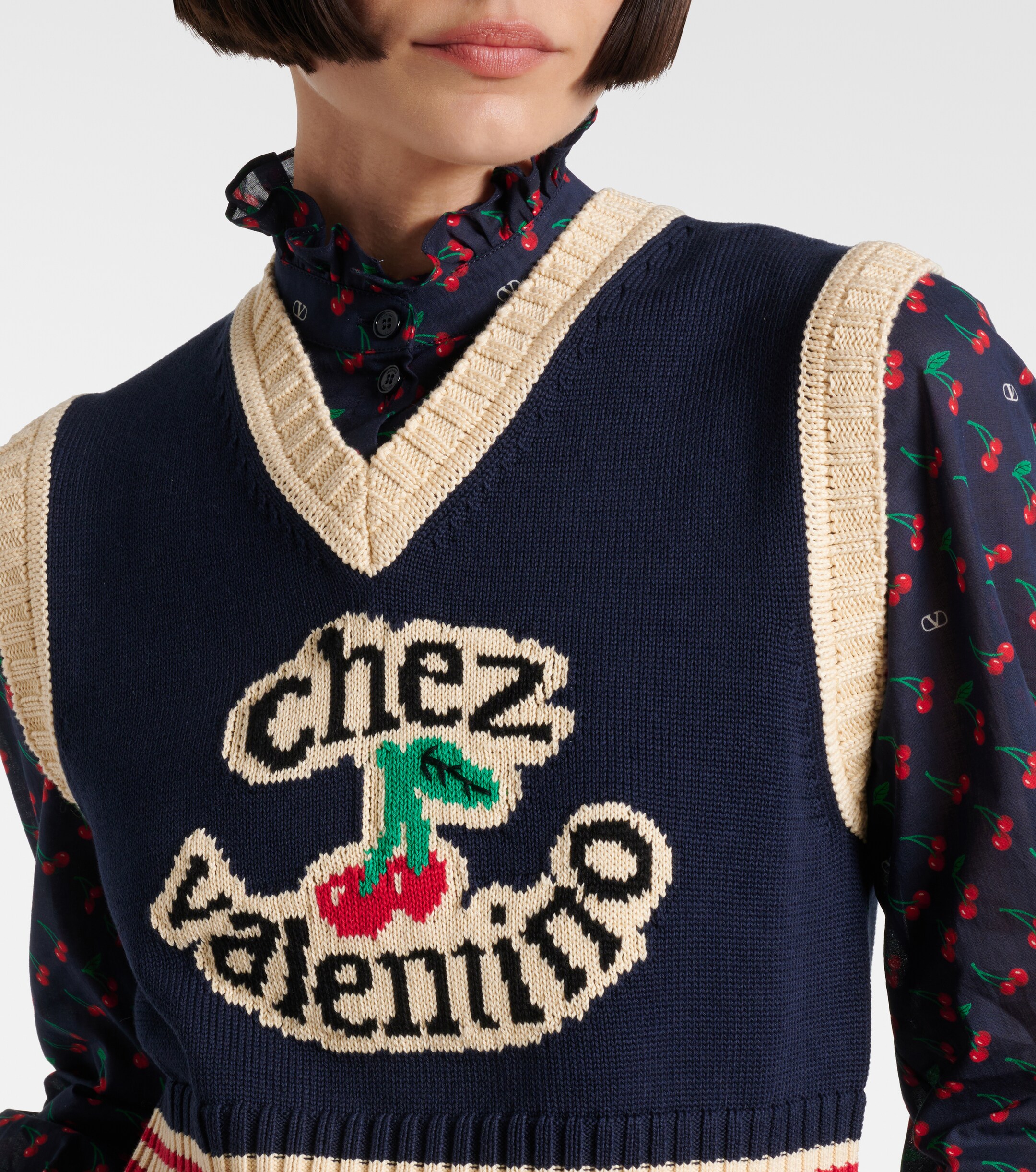 Valentino Garavani Valentino Garavani Chez Valentino Garavani cotton sweater vest