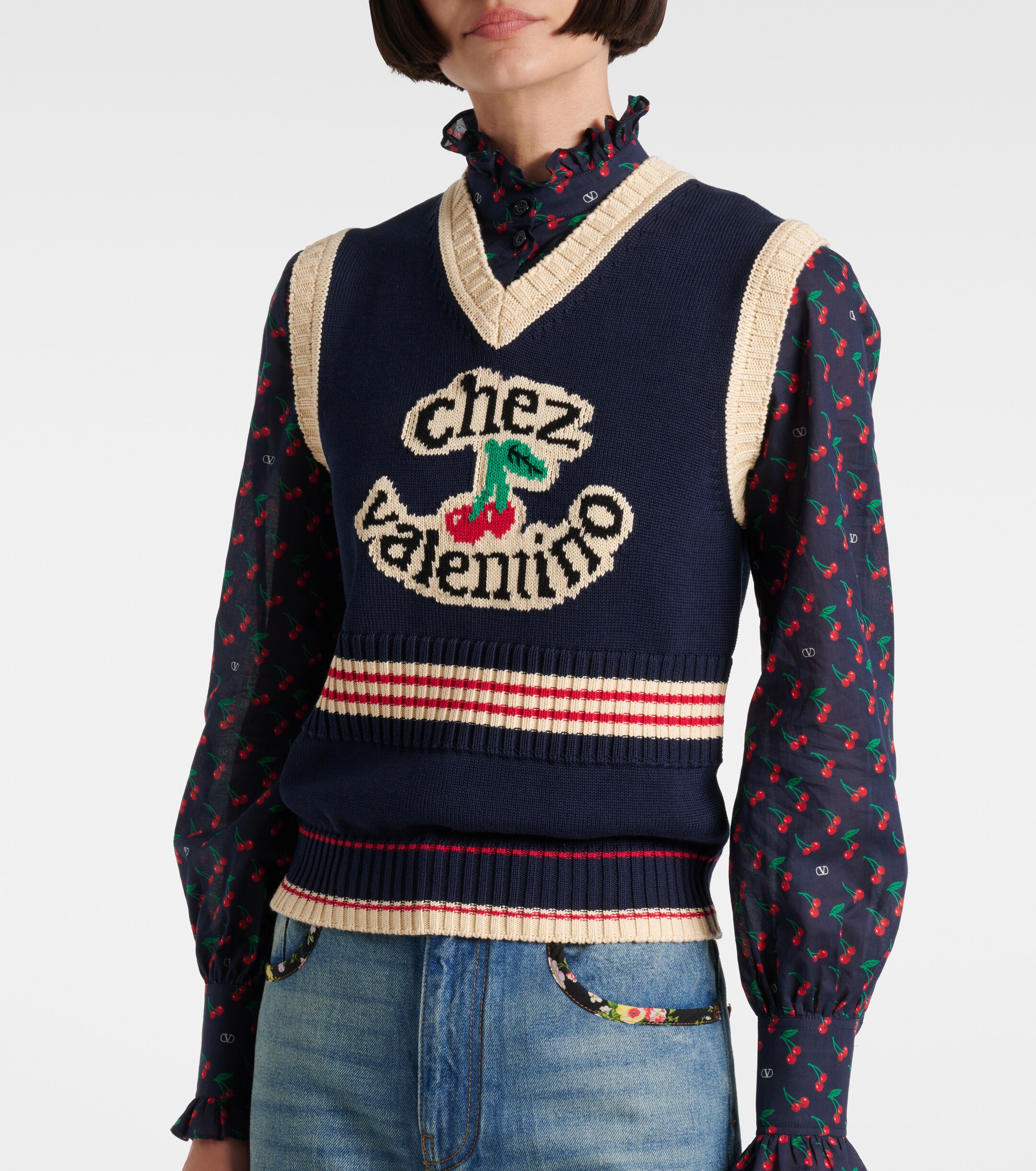 Valentino Garavani Valentino Garavani Chez Valentino Garavani cotton sweater vest