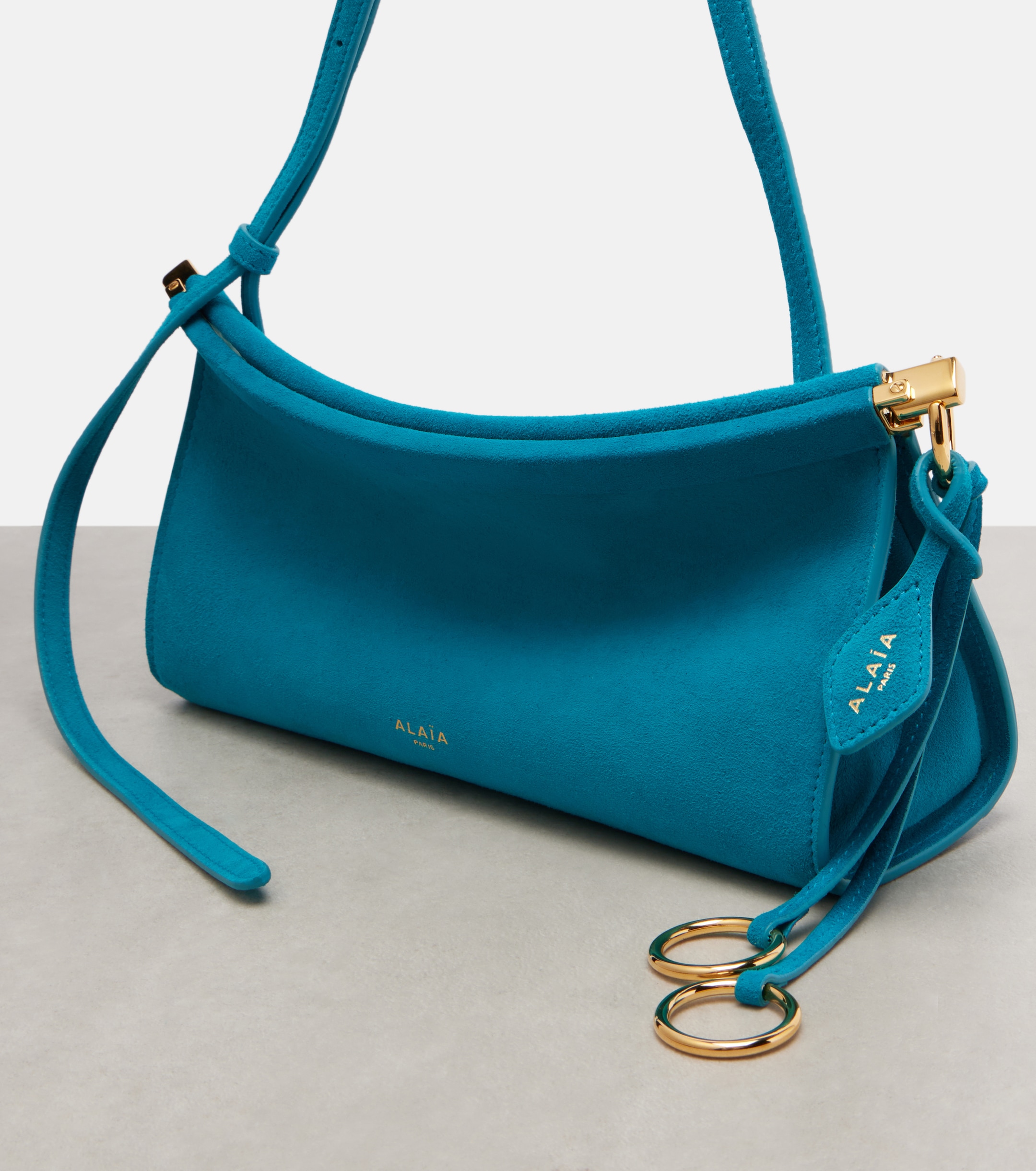 Alaïa Le Click Small suede shoulder bag