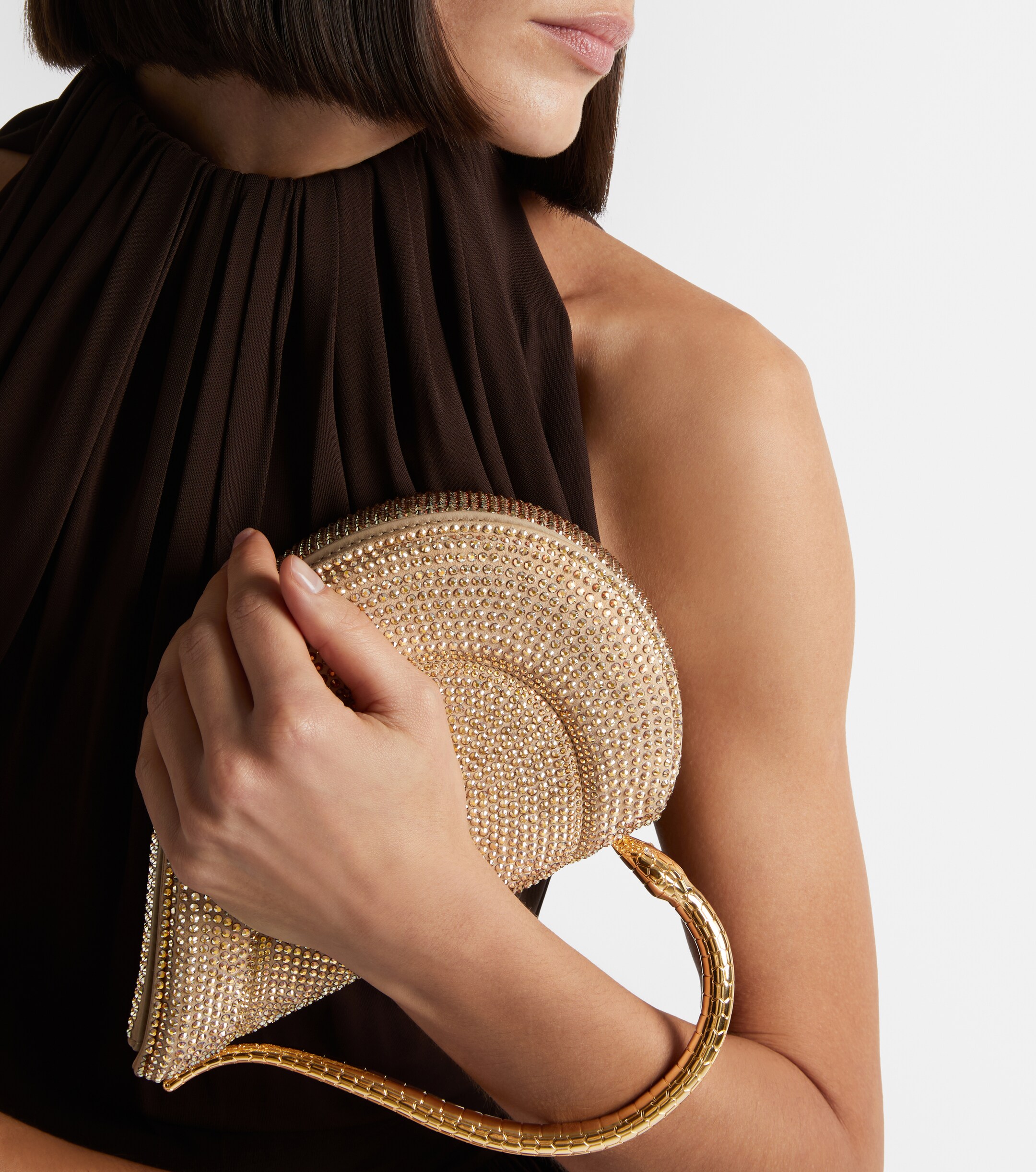 Bvlgari Serpentine Small embellished top-handle bag thumbnail