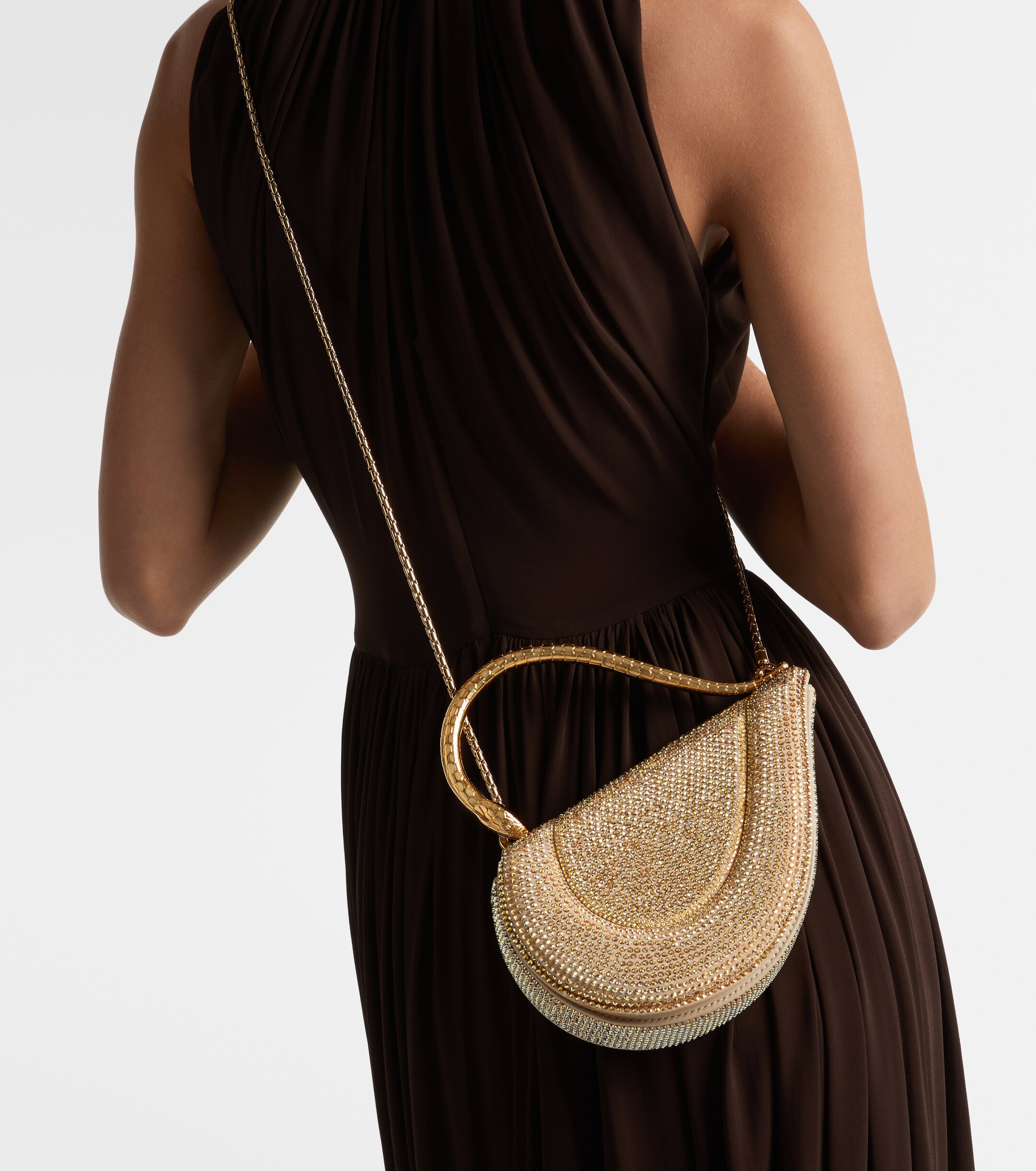 Bvlgari Serpentine Small embellished top-handle bag thumbnail