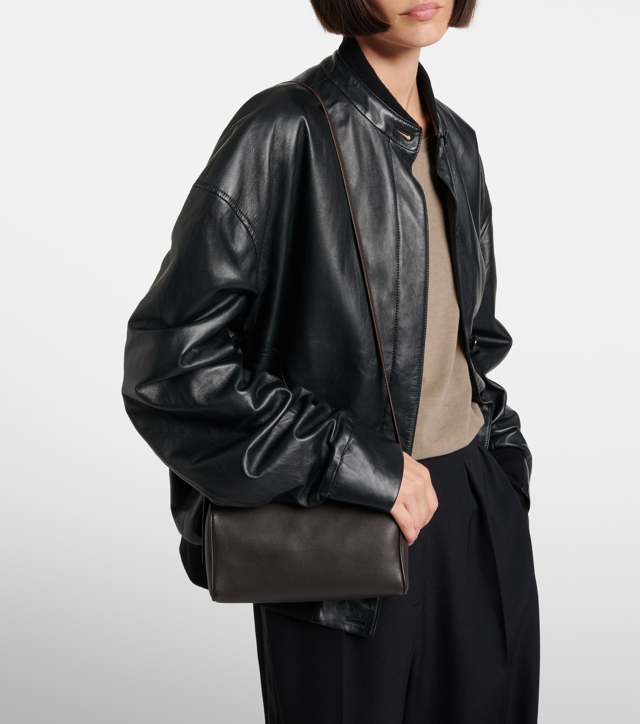 The Row '90s leather shoulder bag