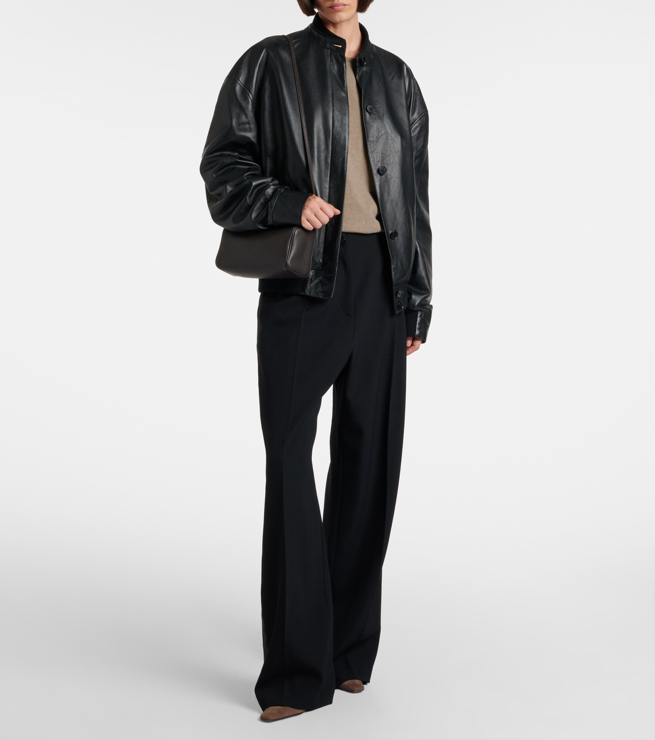The Row '90s leather shoulder bag