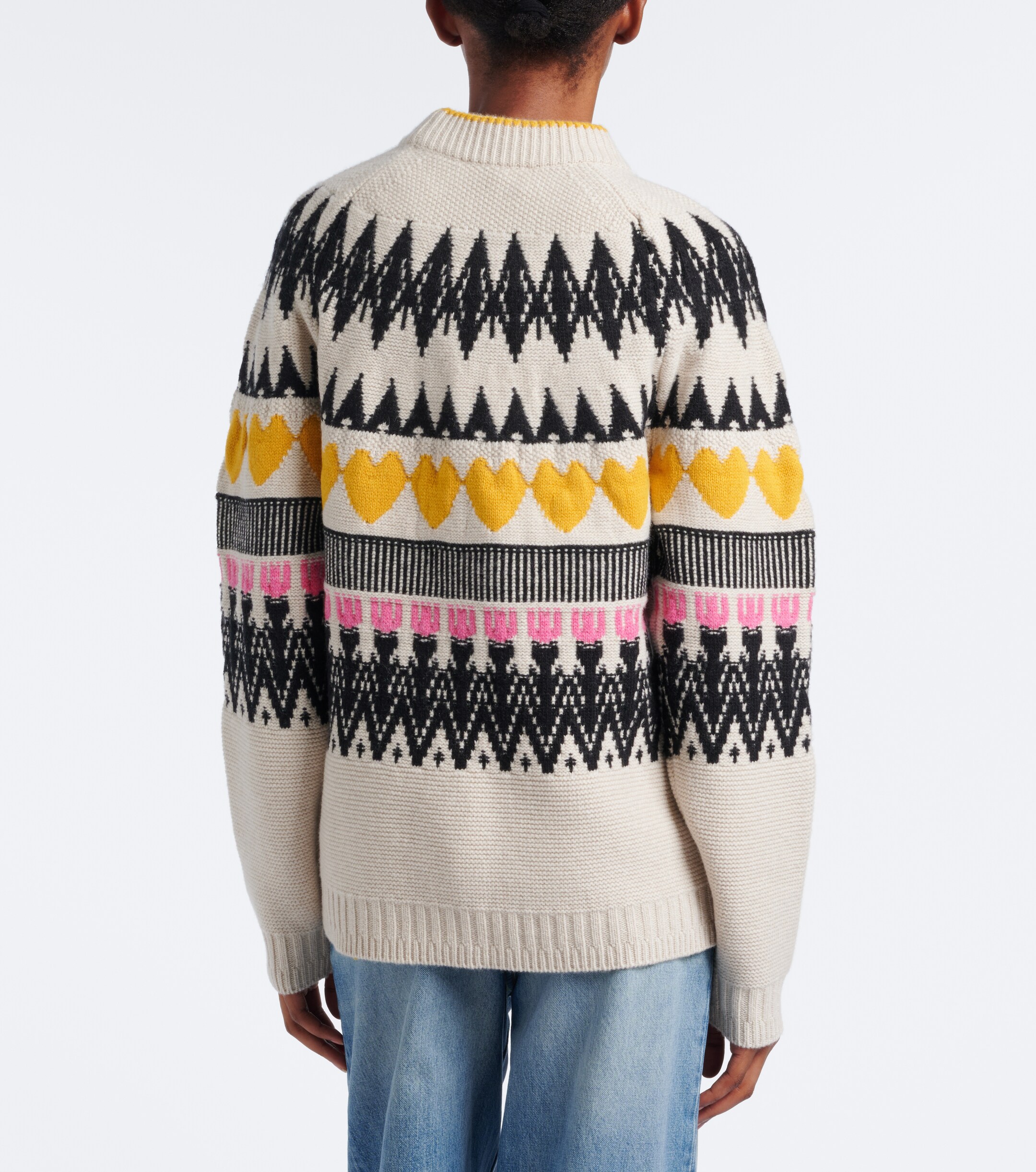Chloé Chloé Jacquard wool and cashmere sweater