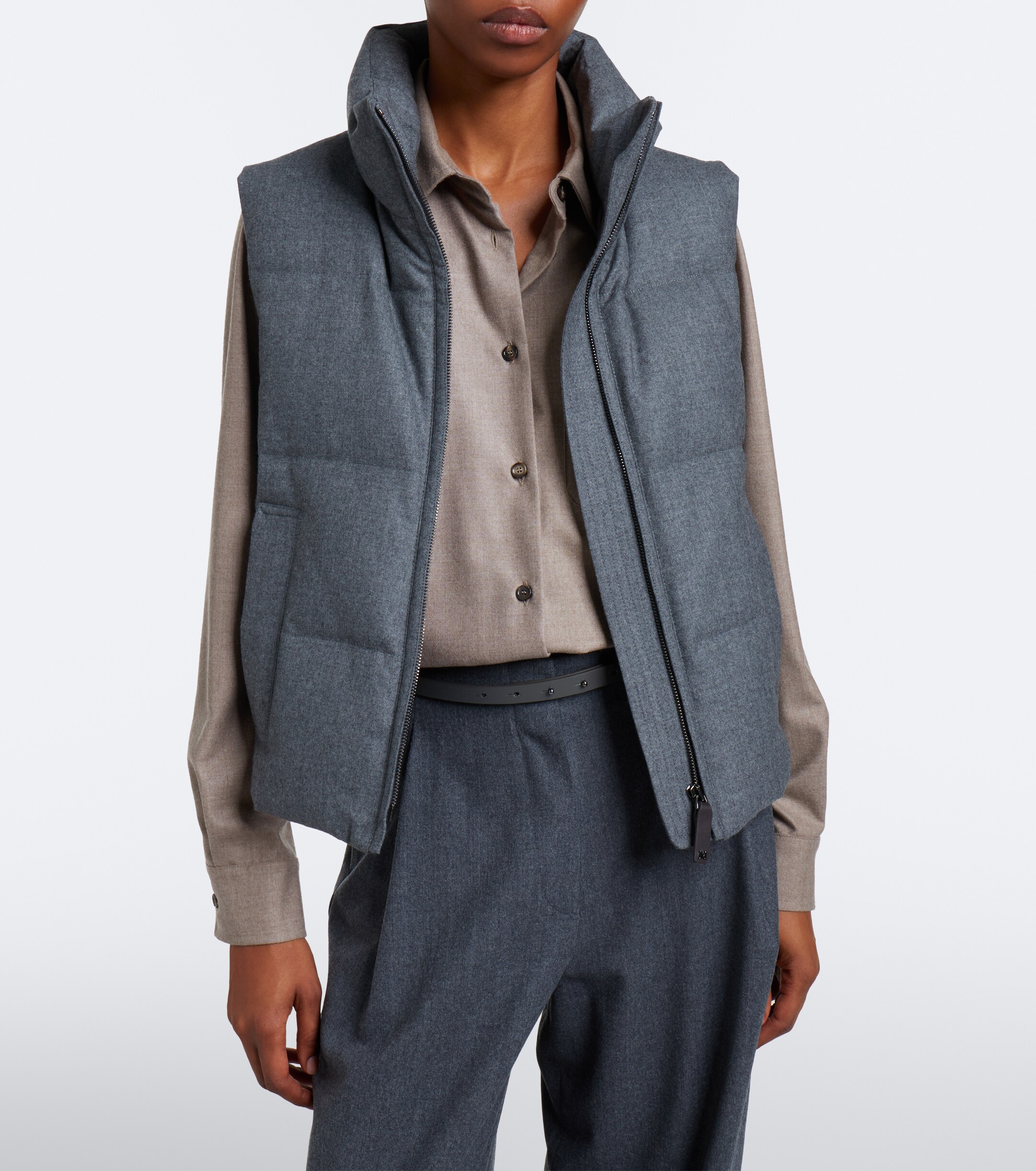 Max Mara Max Mara The Cube cashmere-blend down vest