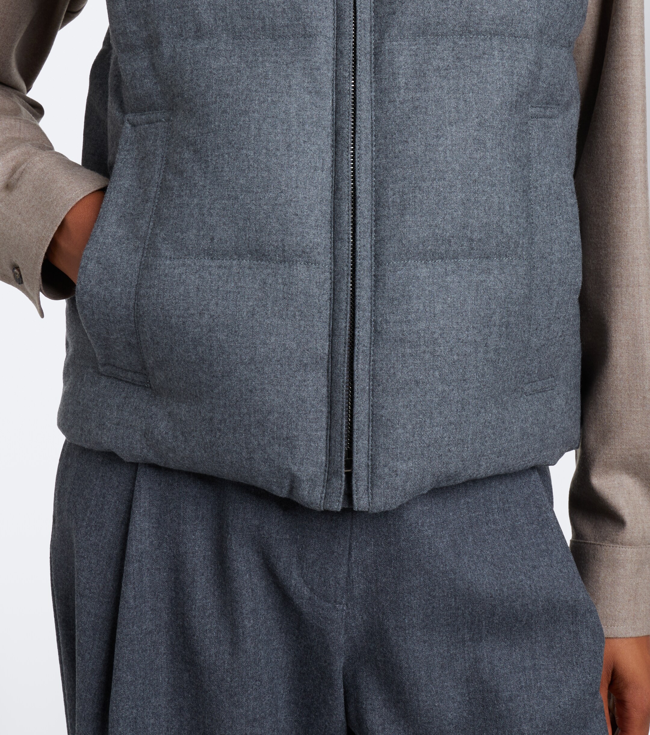 Max Mara Max Mara The Cube cashmere-blend down vest
