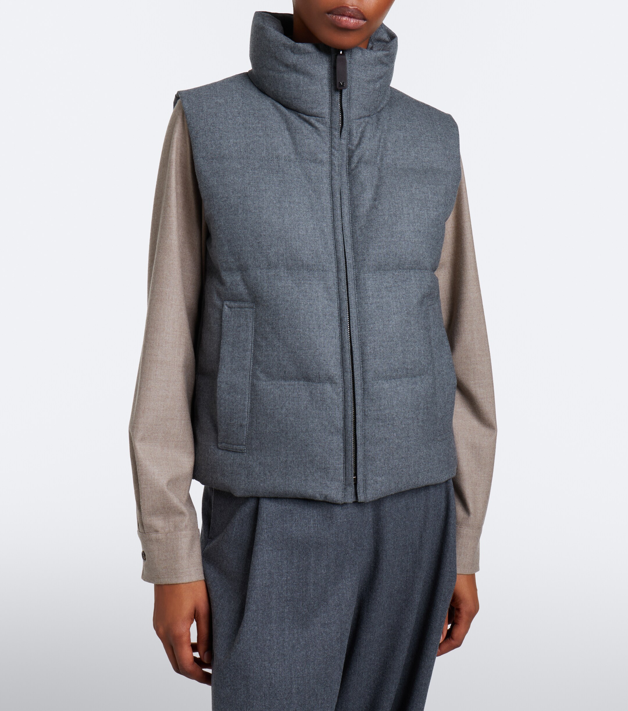 Max Mara Max Mara The Cube cashmere-blend down vest