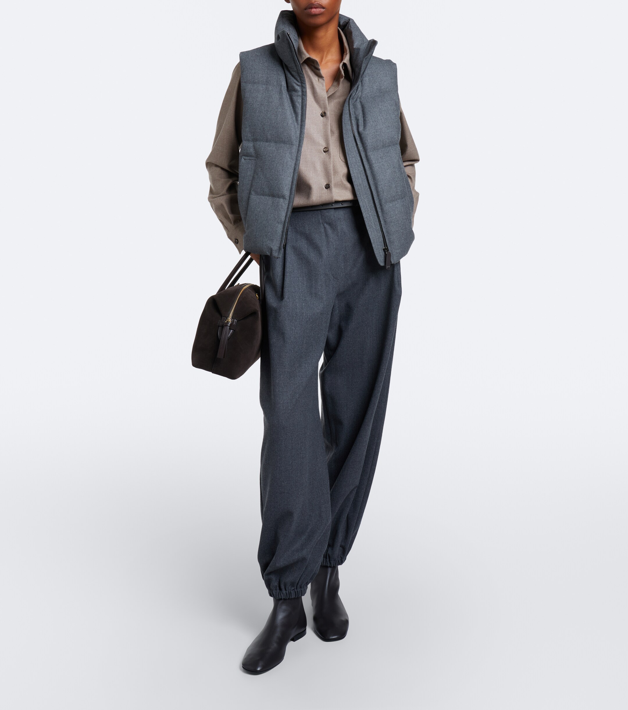 Max Mara Max Mara The Cube cashmere-blend down vest