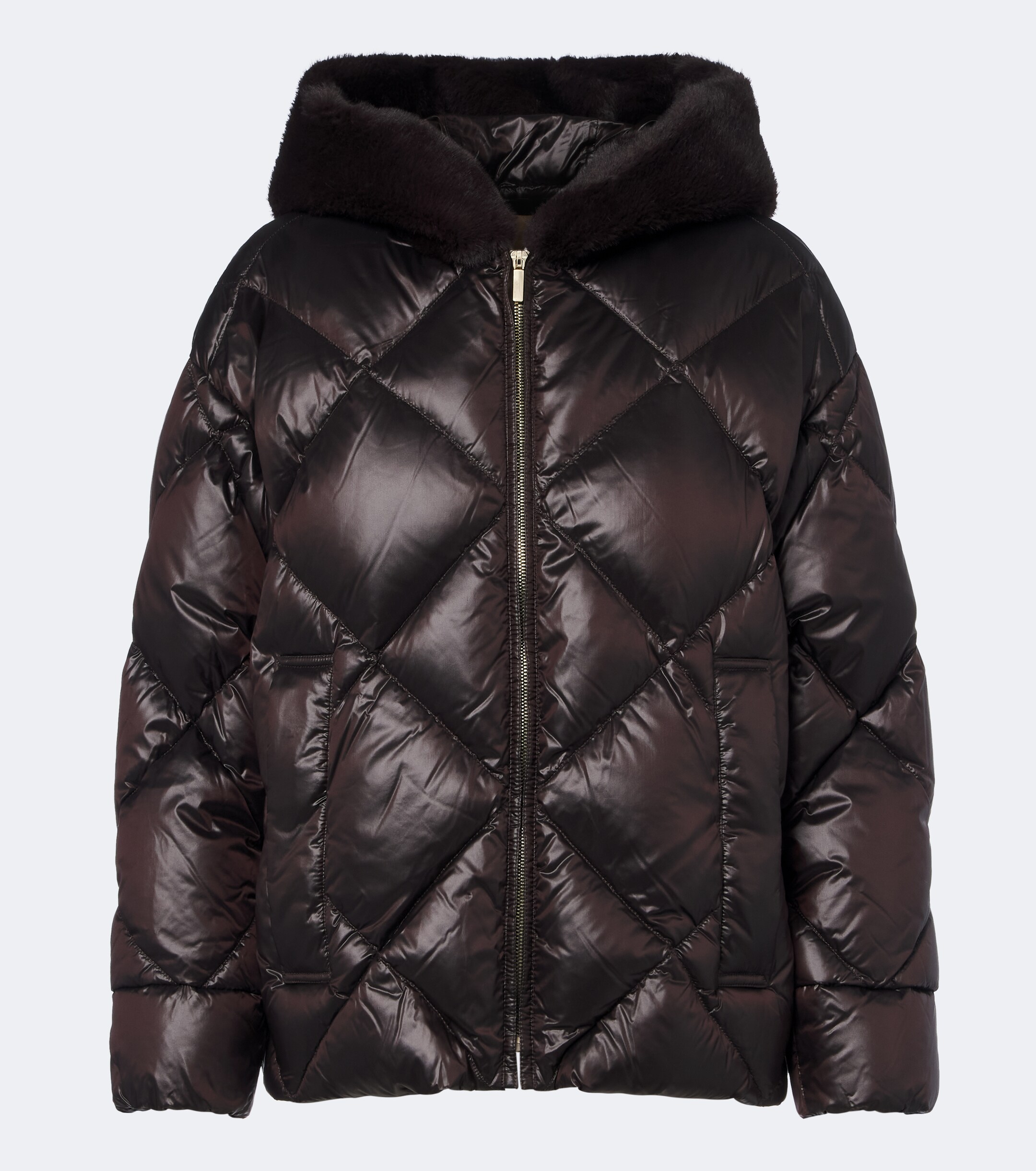 Max Mara Max Mara The Cube hooded quilted down jacket