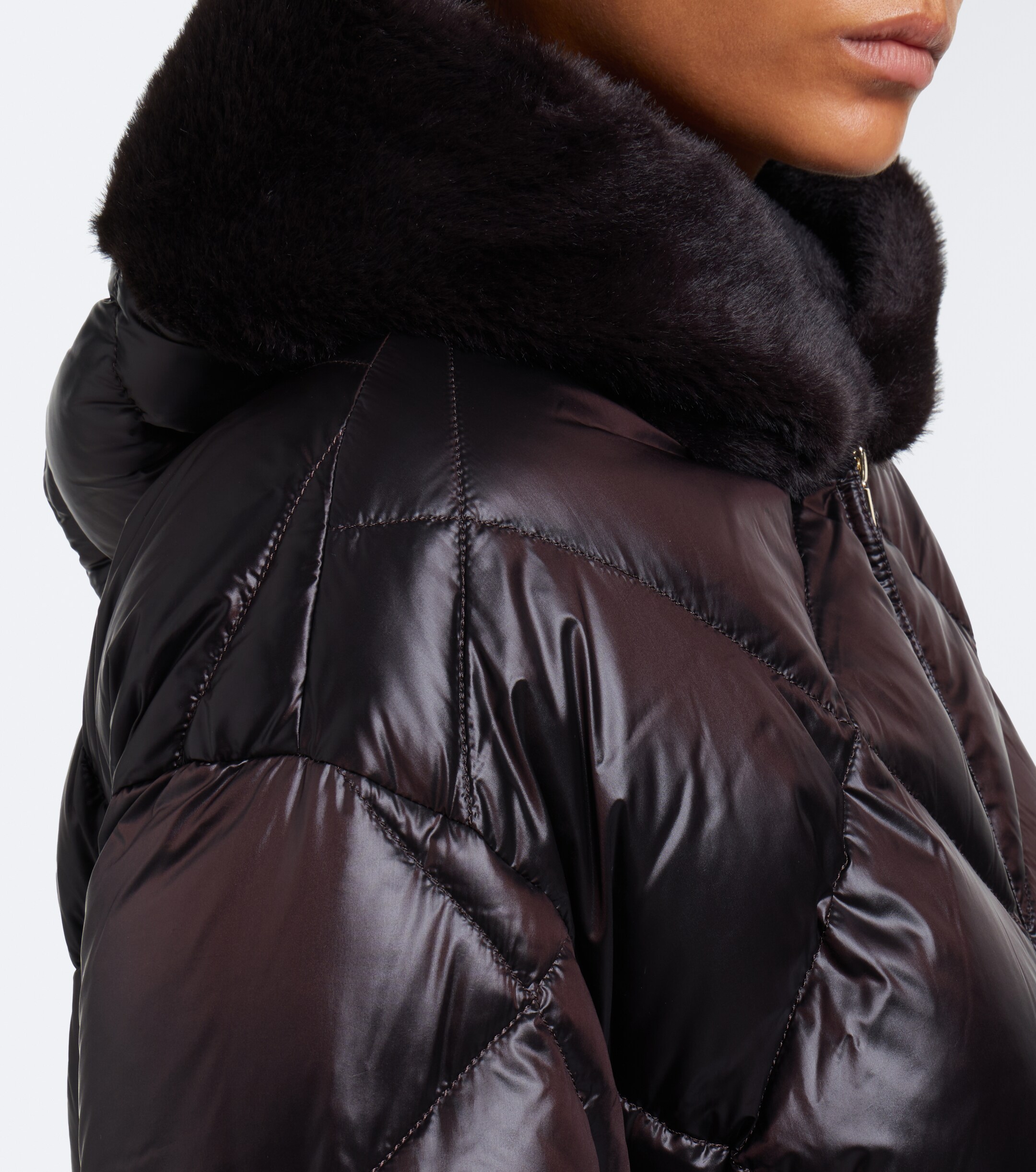 Max Mara Max Mara The Cube hooded quilted down jacket