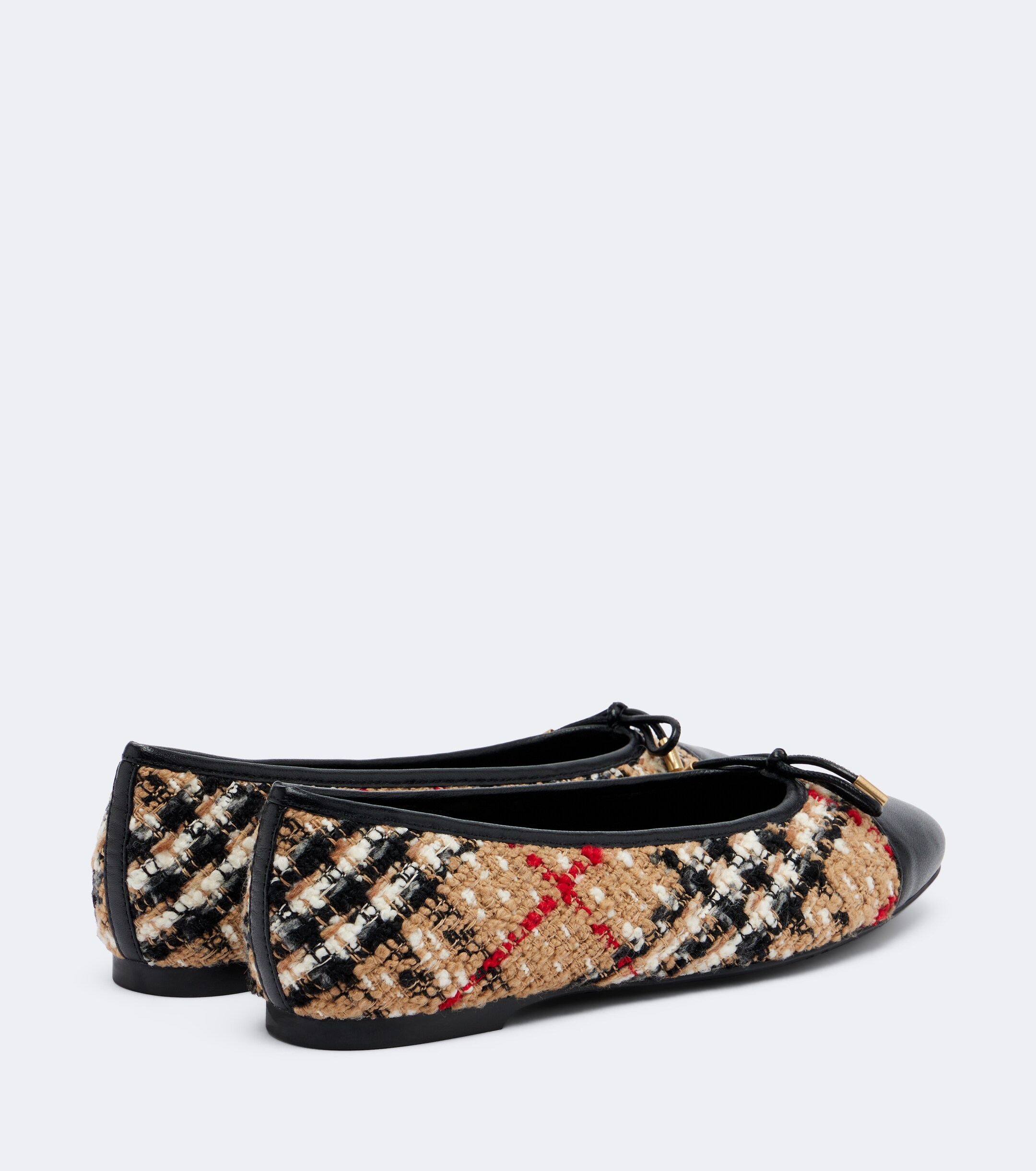 Burberry Burberry Burberry Check bouclé ballet flats