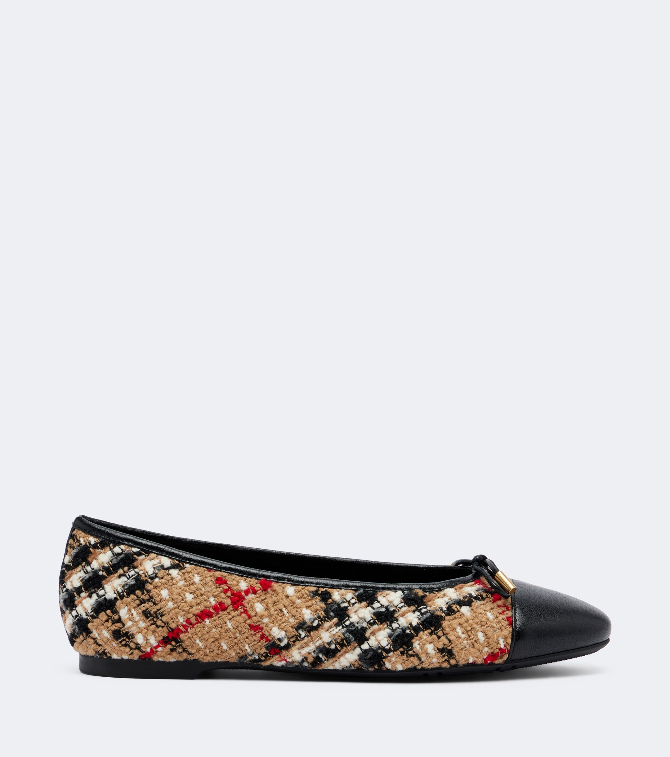 Burberry Burberry Burberry Check bouclé ballet flats